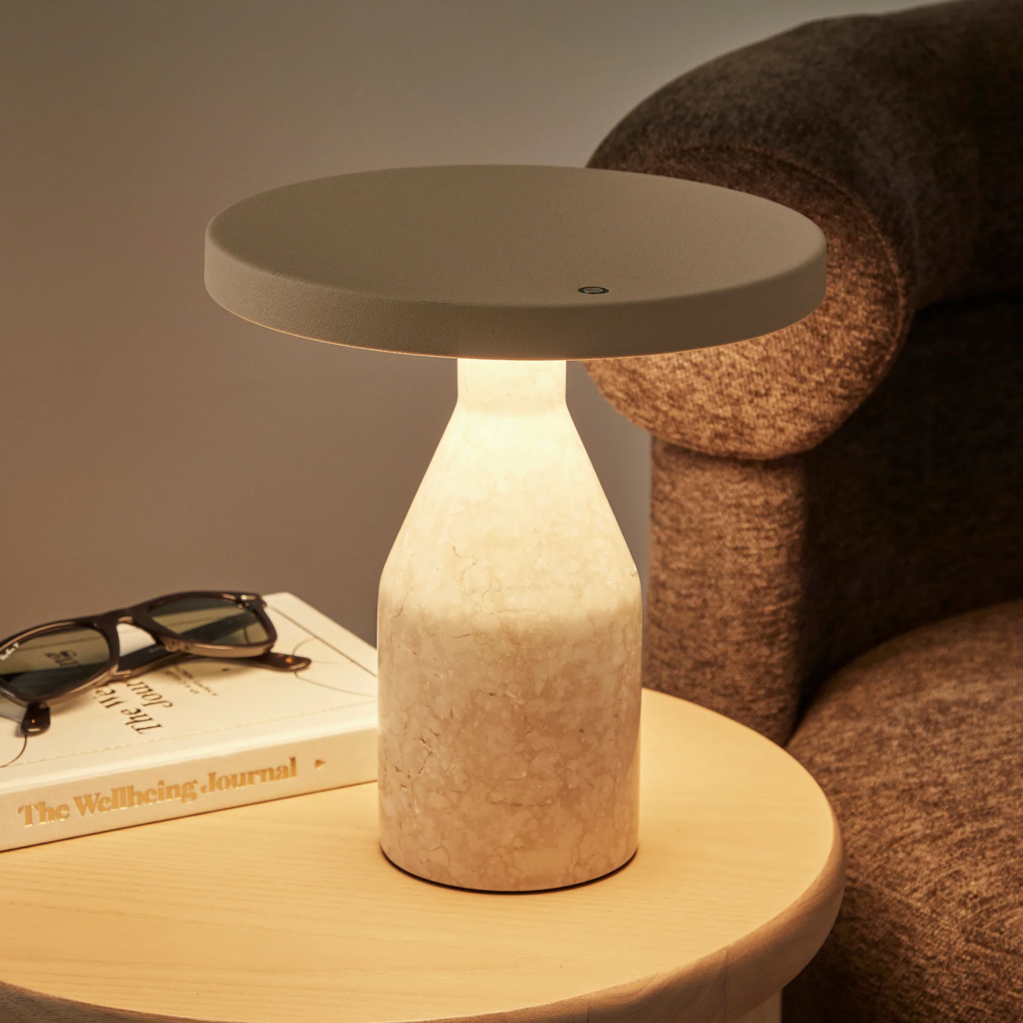 Oliver LED Table Lamp Beige (Set of 2) - Image 4