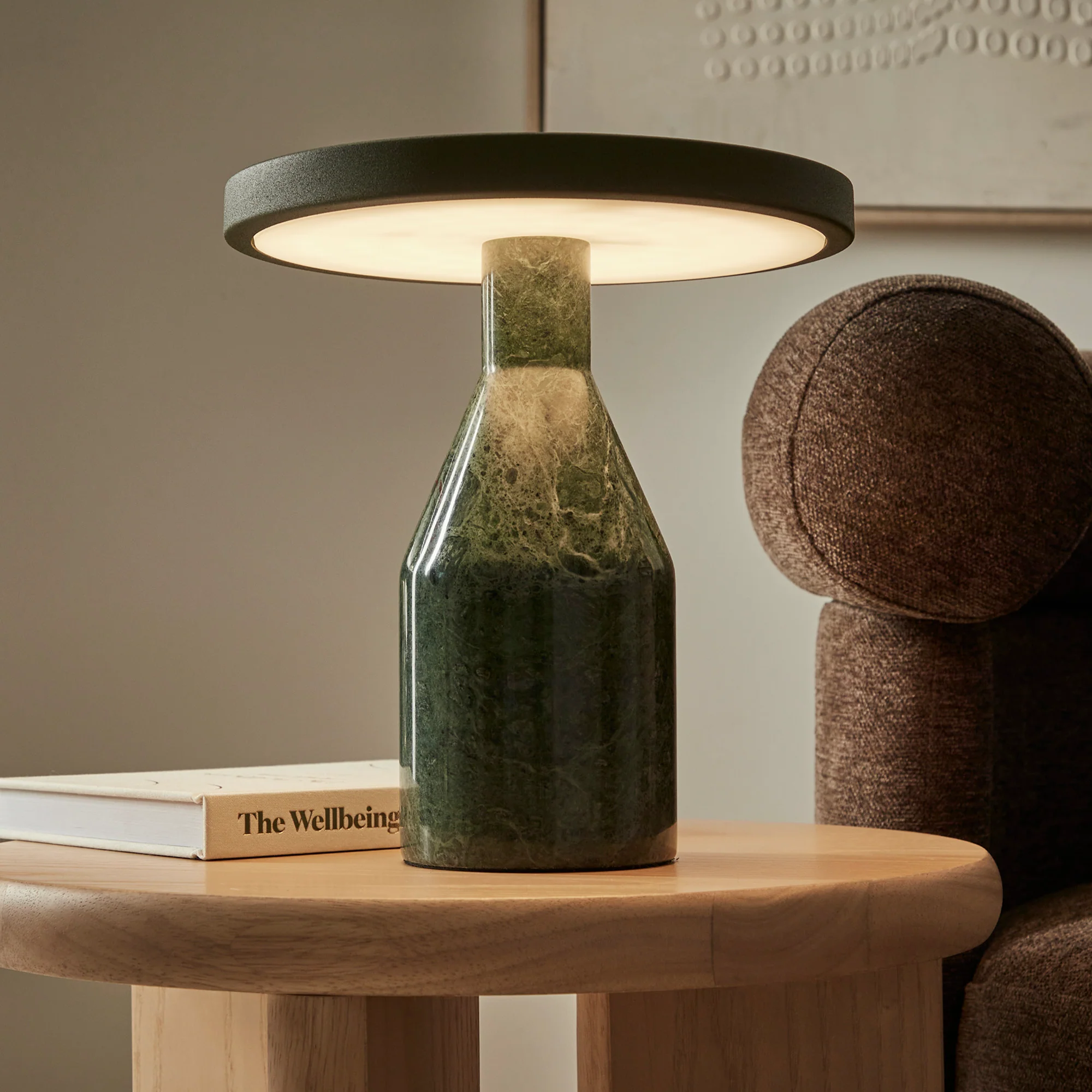Oliver LED Table Lamp Olive (Set of 2) - Image 5