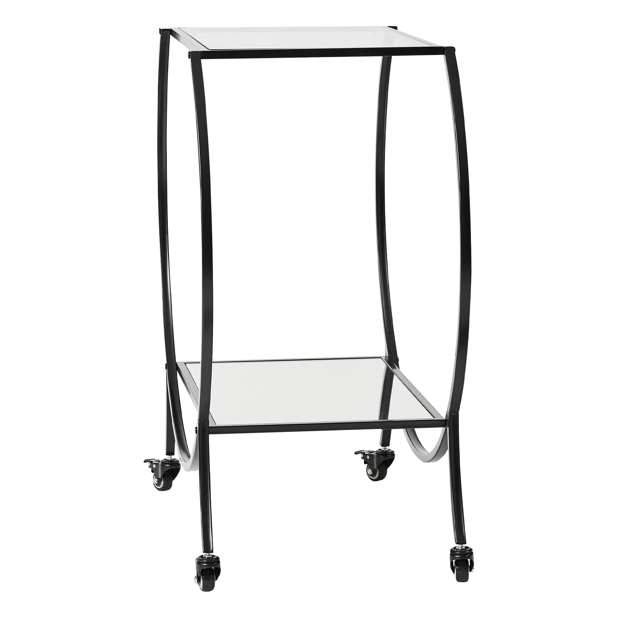 Oliver 86cm Steel Arch Bar Cart Black - Image 10