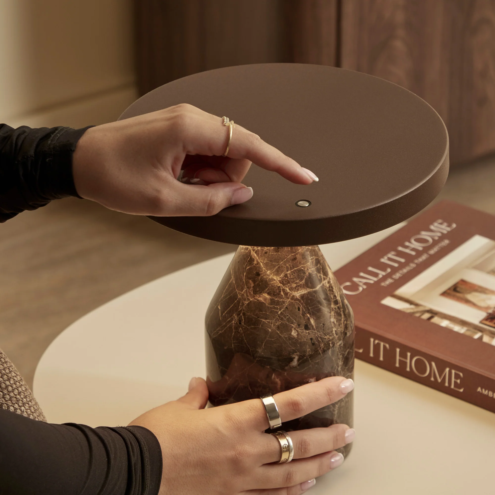 Oliver LED Table Lamp Cocoa - Image 6