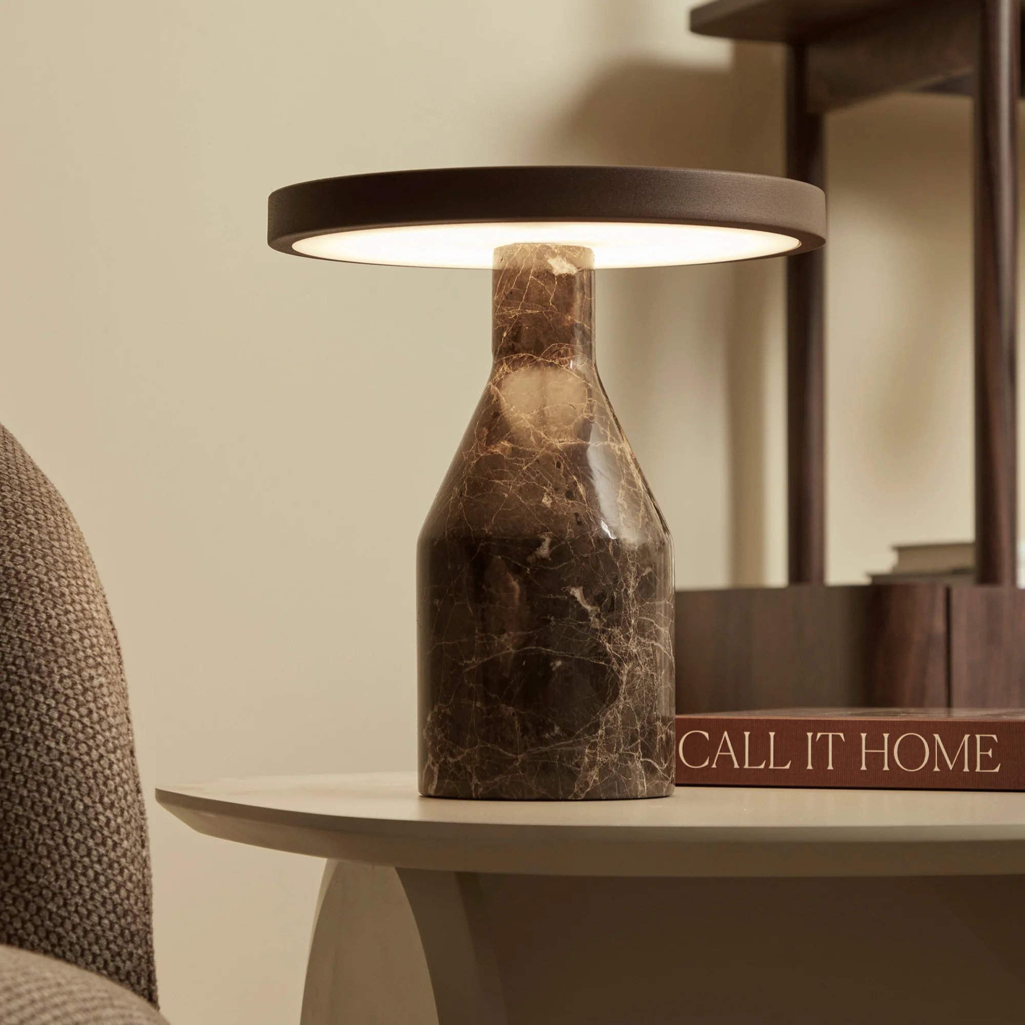 Oliver LED Table Lamp Cocoa - Image 8