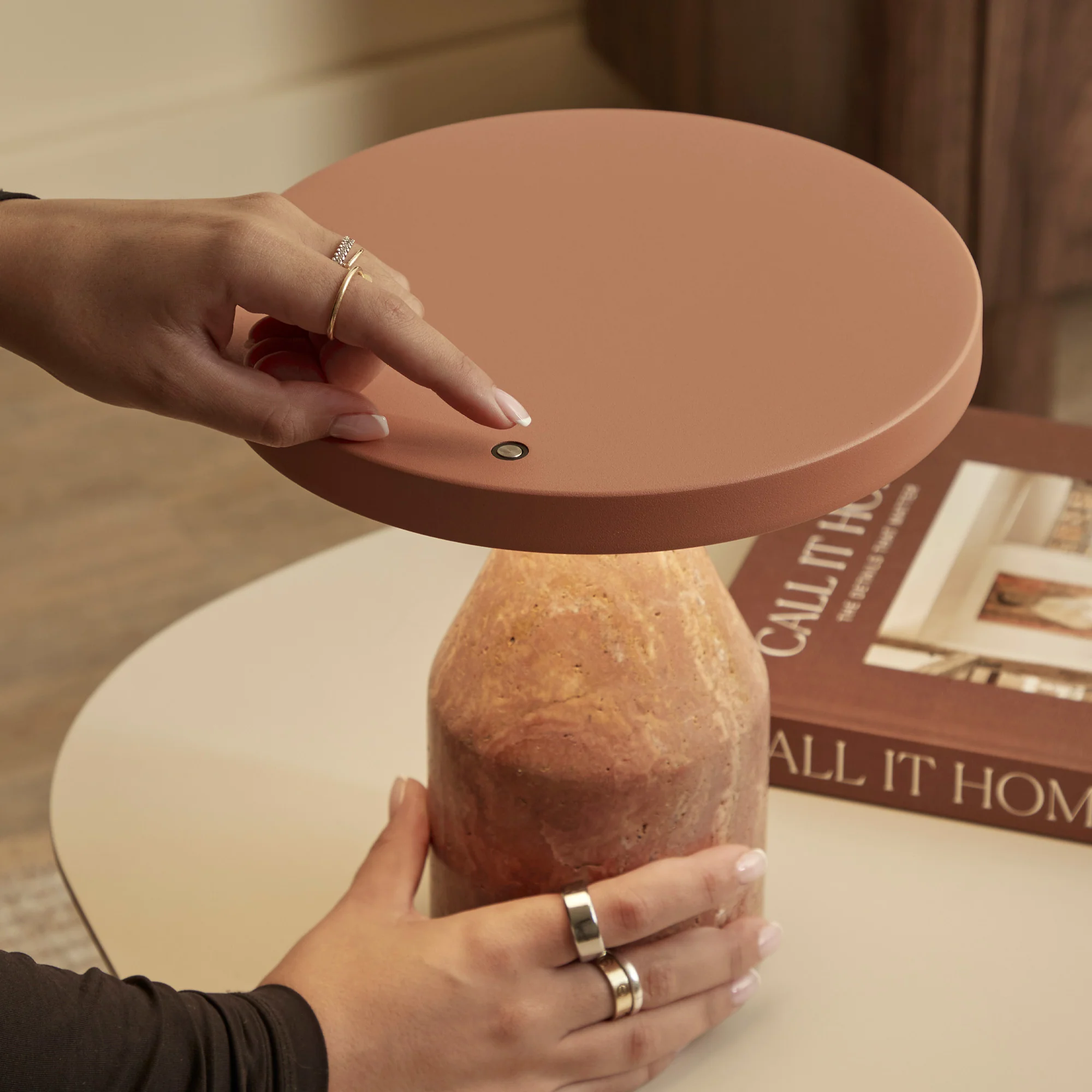 Oliver LED Table Lamp Terracotta - Image 6