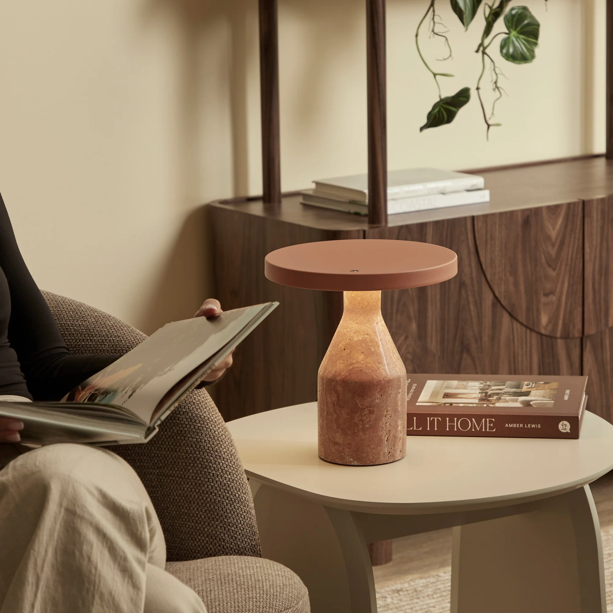 Oliver LED Table Lamp Terracotta - Image 7
