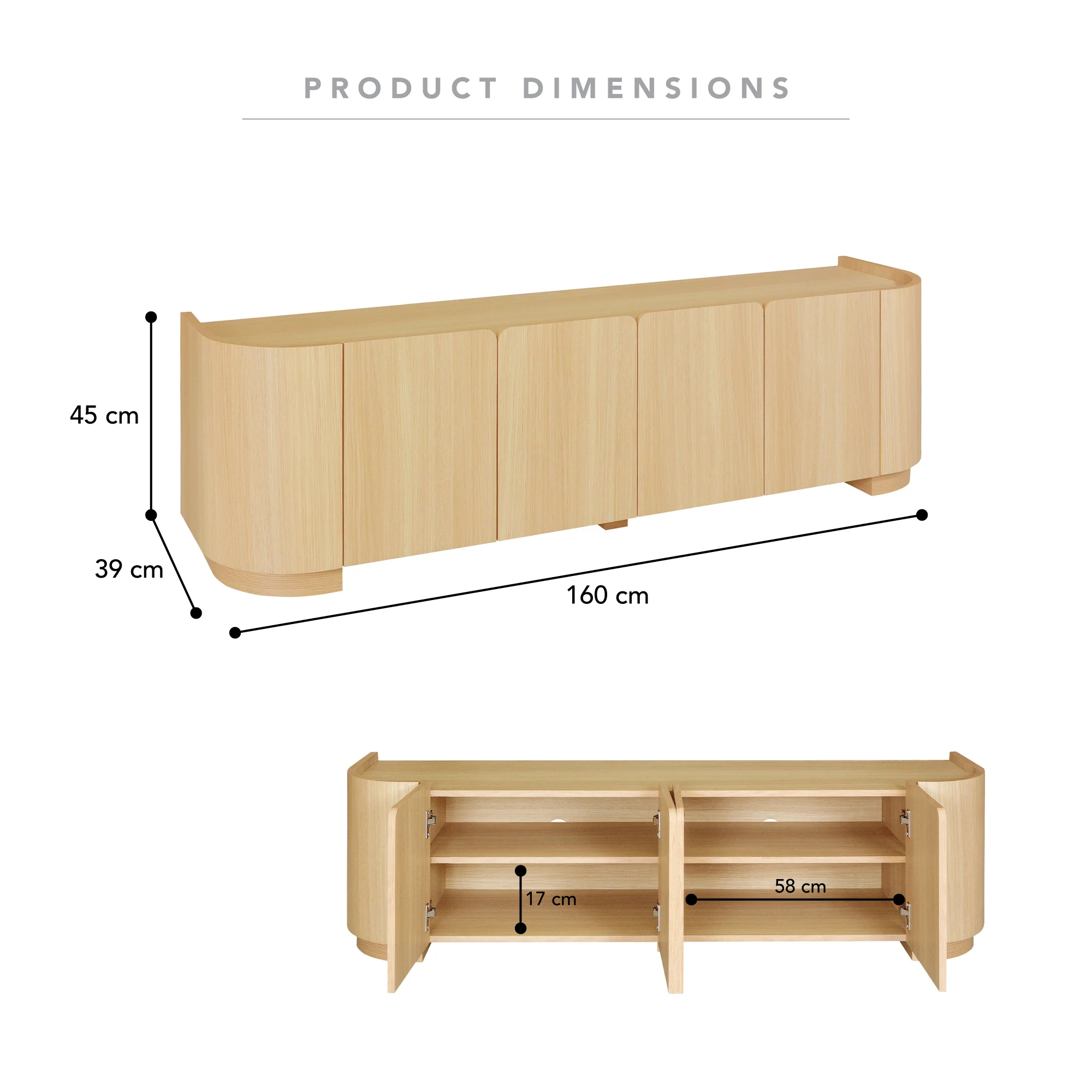 Ora Entertainment Unit (160cm) - Image 3