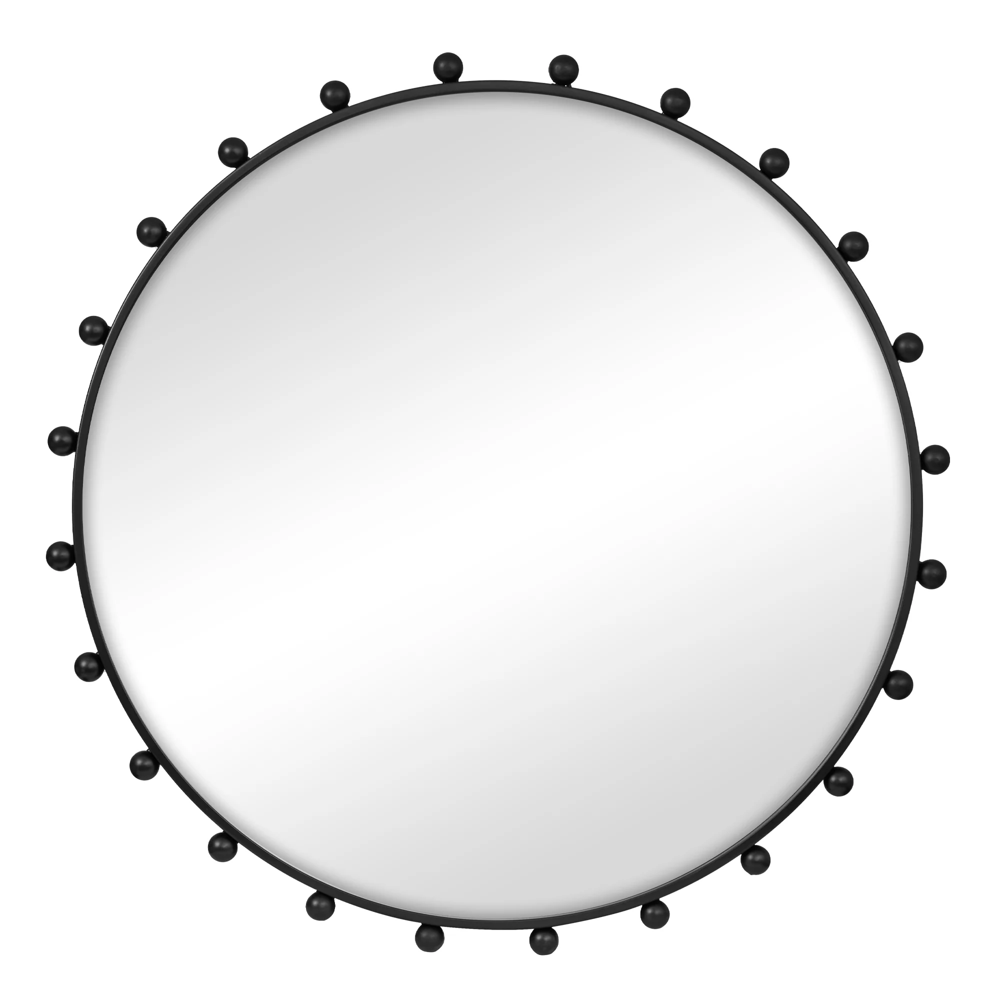 Orbit Sphere 90cm Round Mirror Black - Image 2