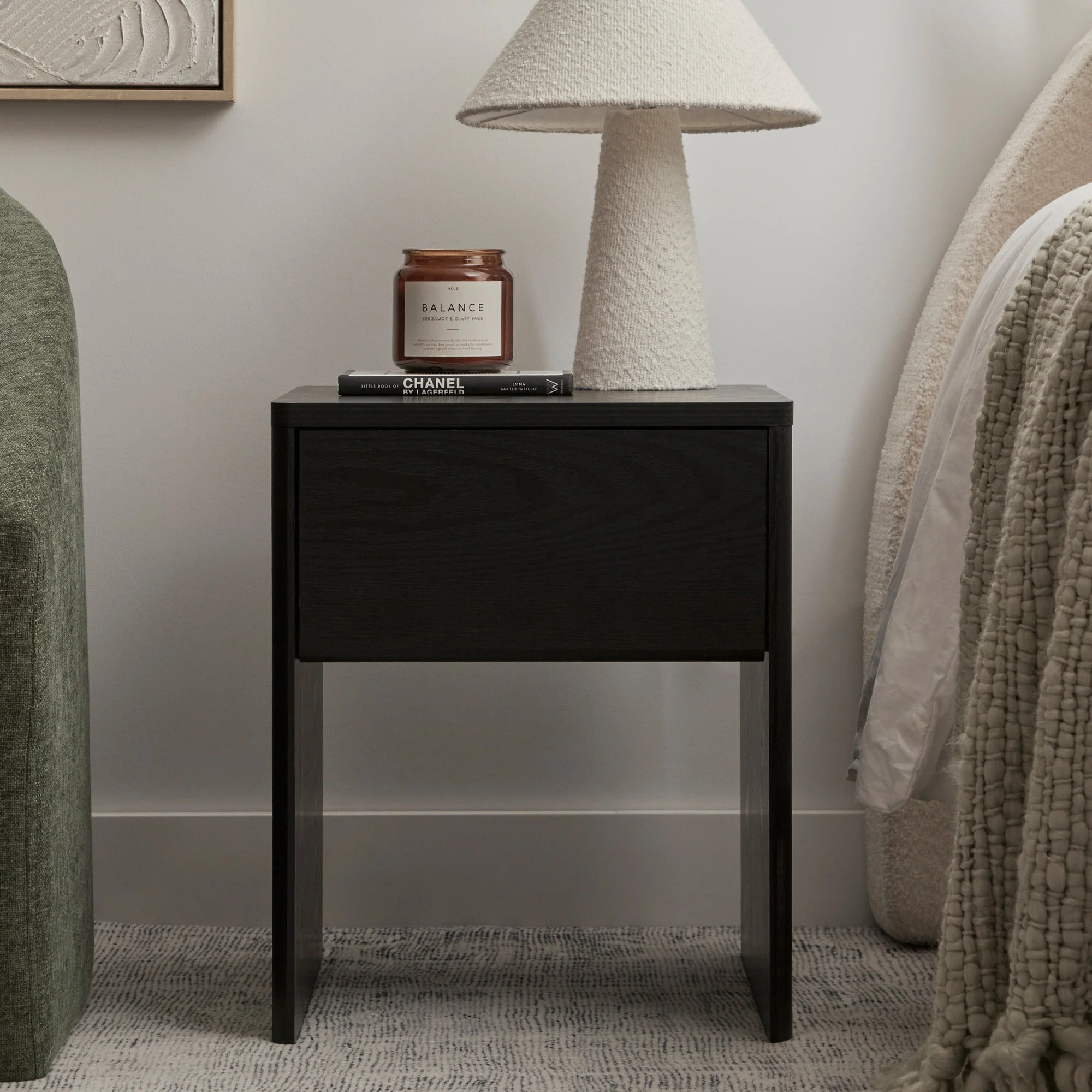 Oxford Bedside Table Black - Image 4