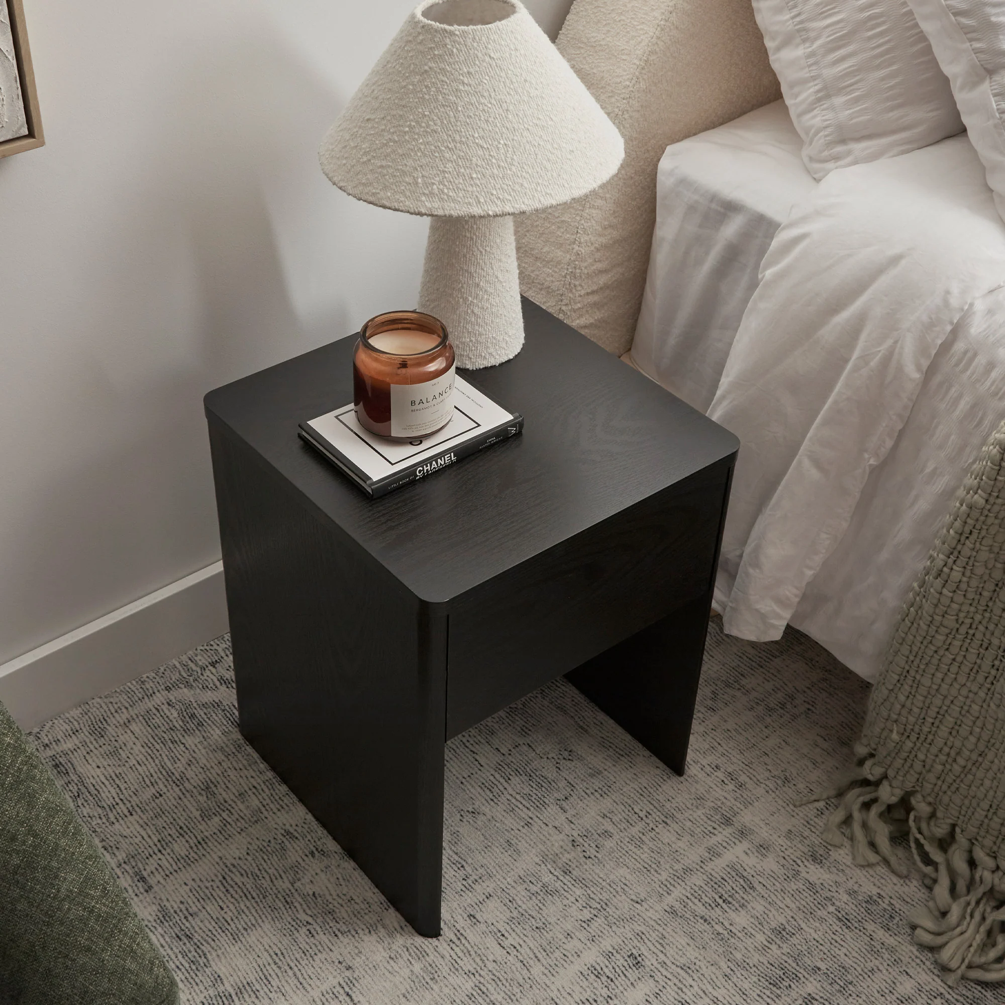 Oxford Bedside Table Black - Image 9