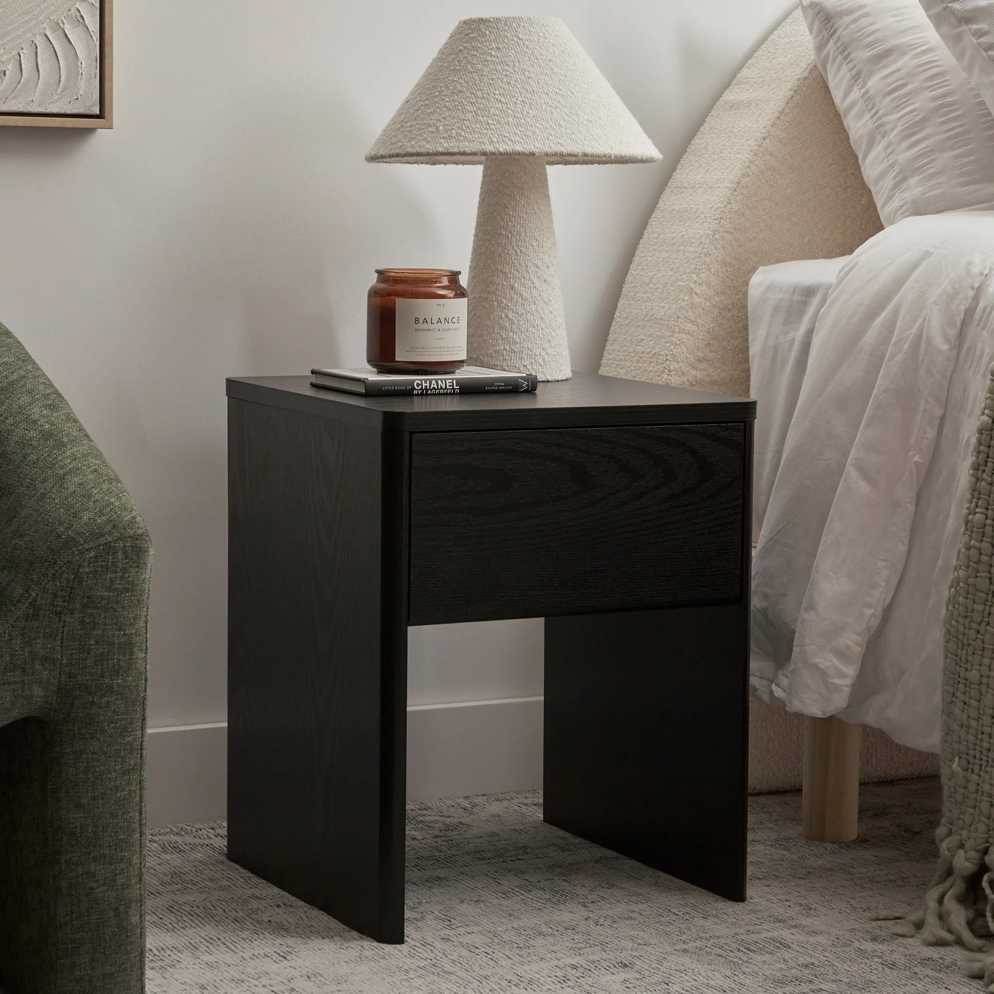 Oxford Bedside Table Black (Set of 2) - Image 2