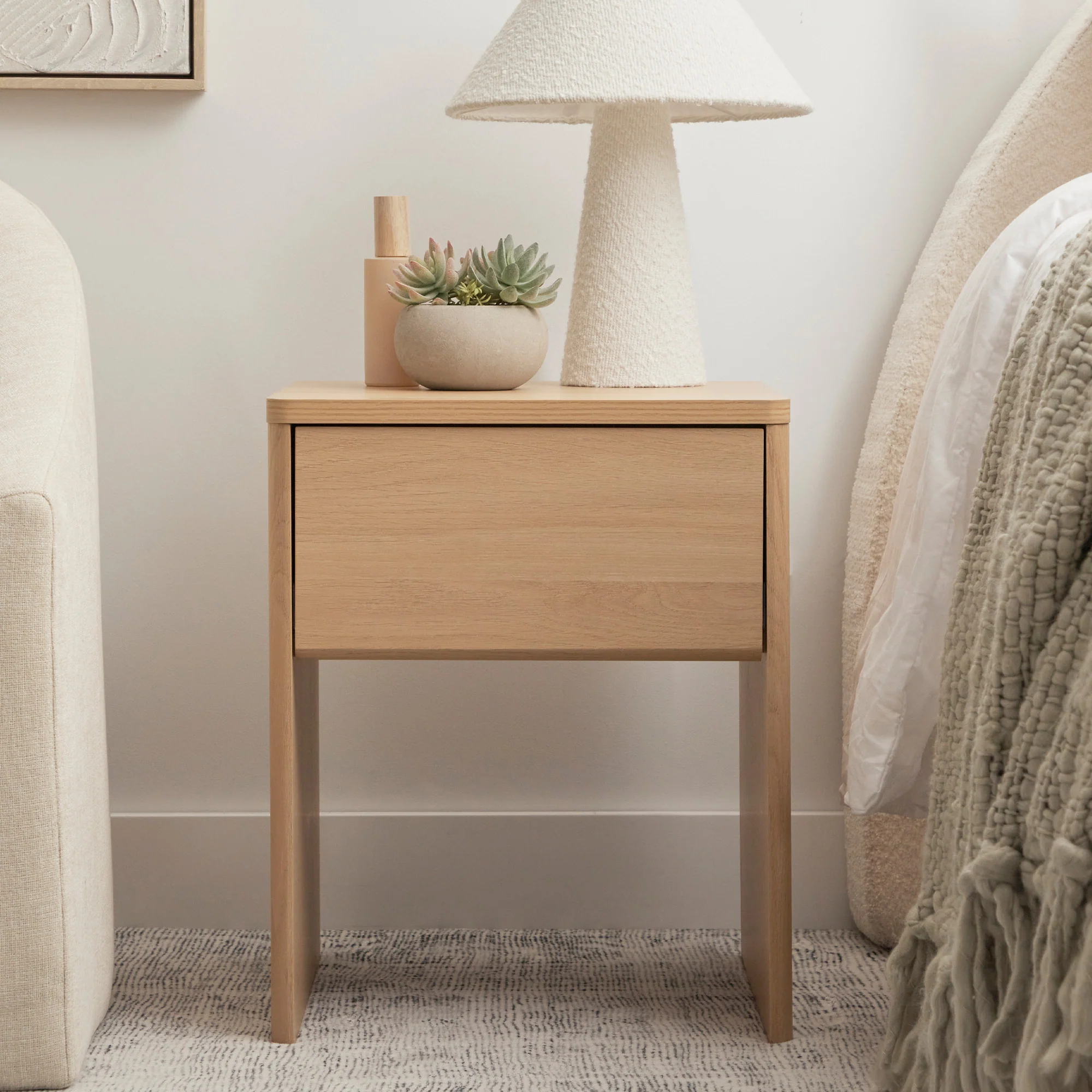 Oxford Bedside Table Oak (Set of 2) - Image 4