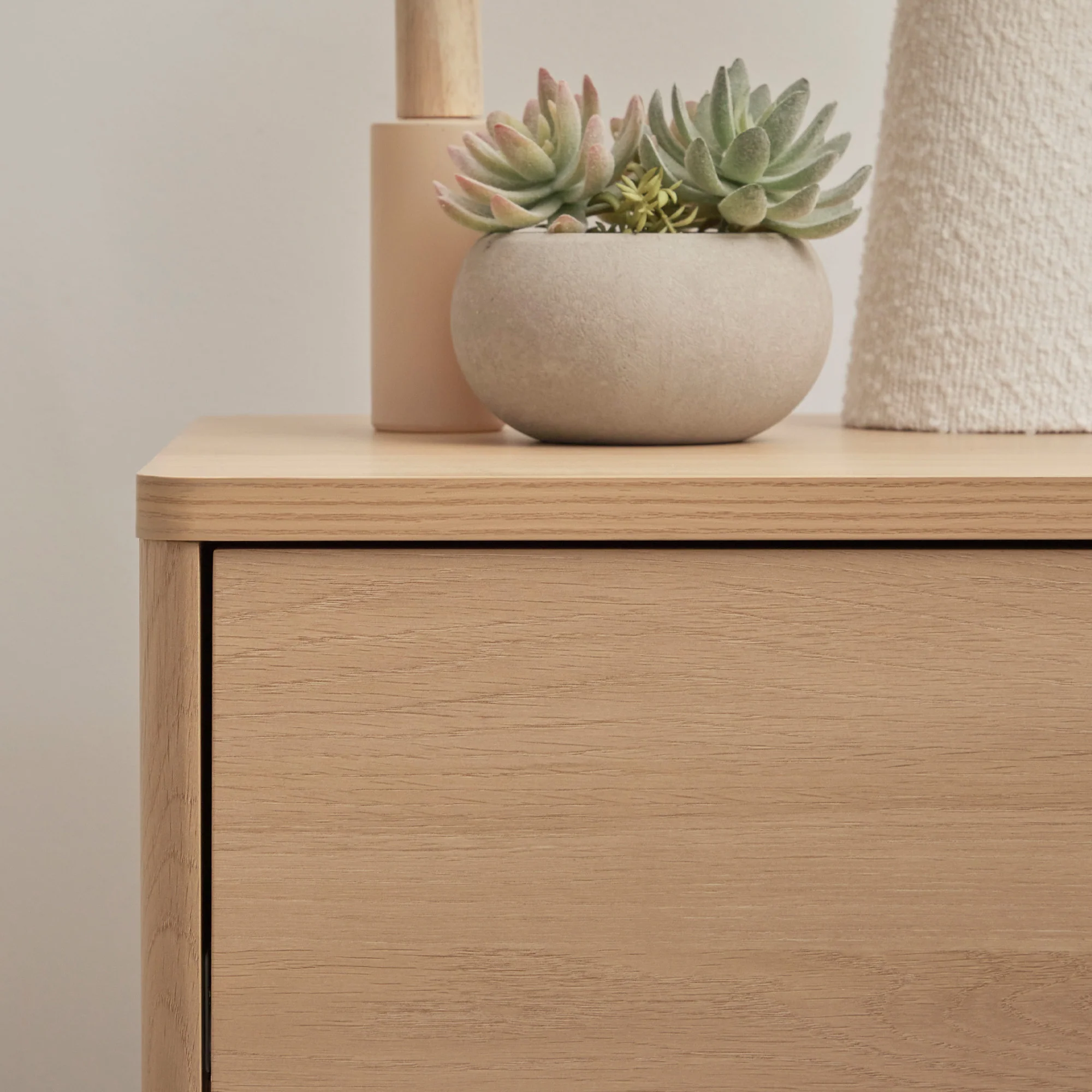 Oxford Bedside Table Oak (Set of 2) - Image 6
