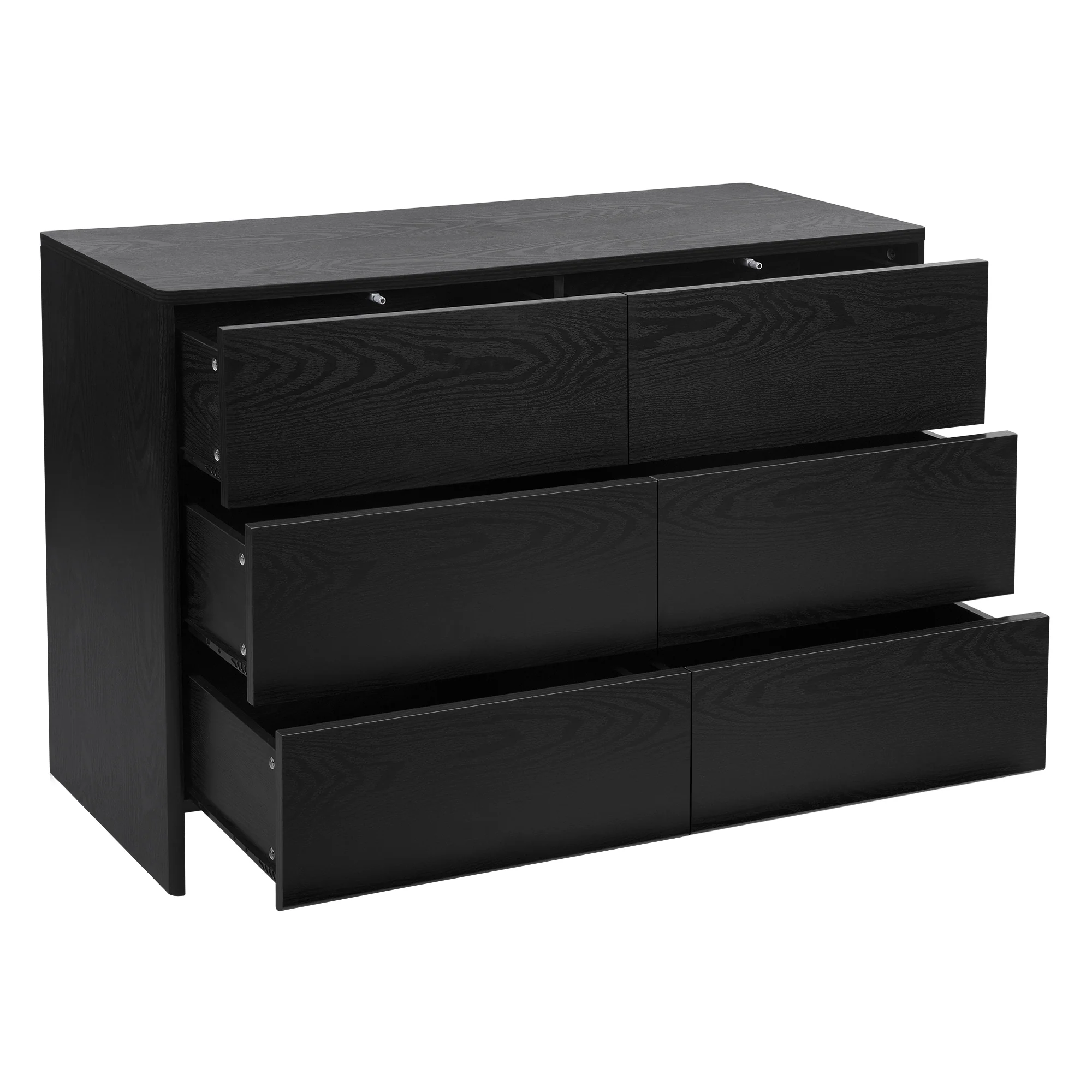 Oxford Chest of 6 Drawers Black - Image 11