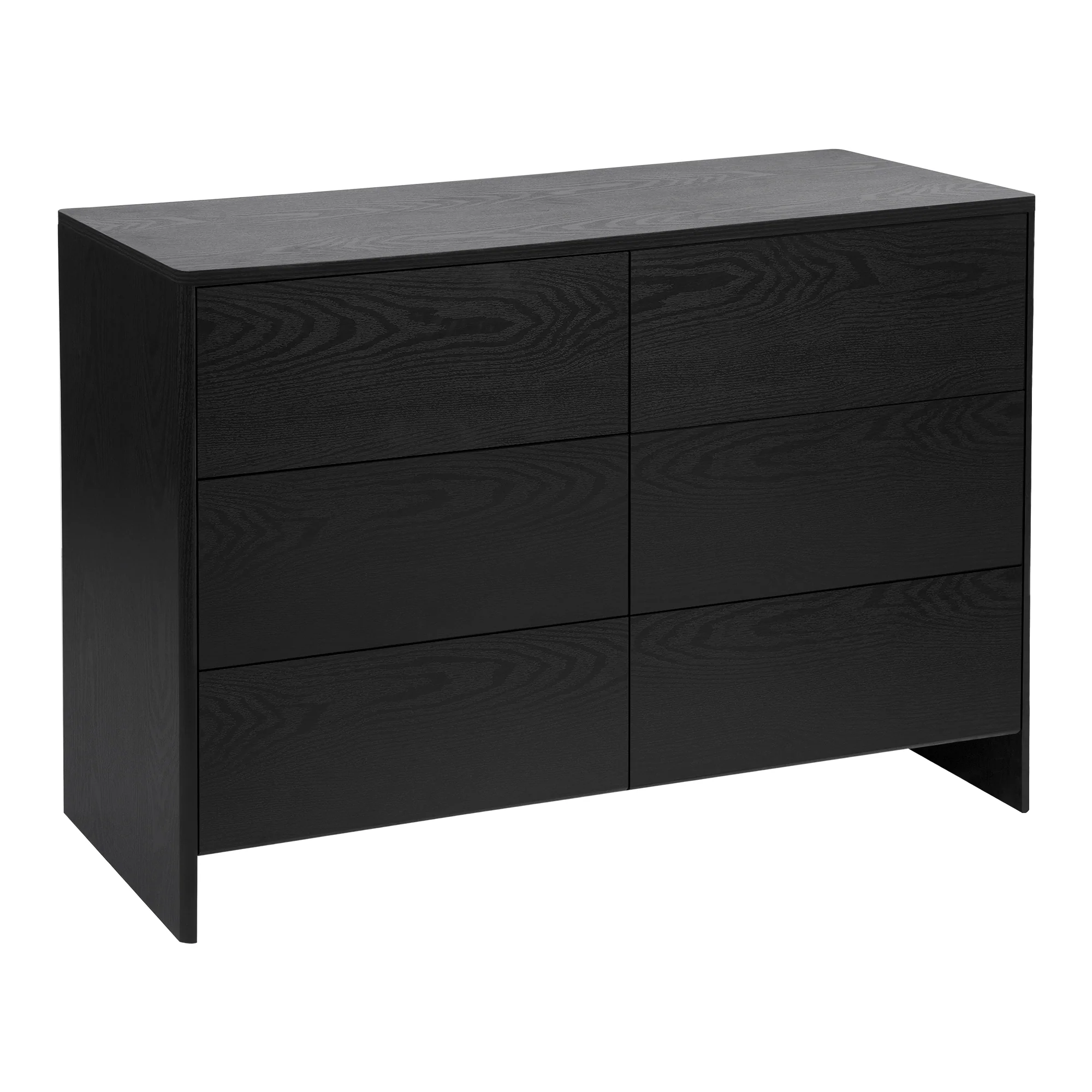 Oxford Chest of 6 Drawers Black - Image 2