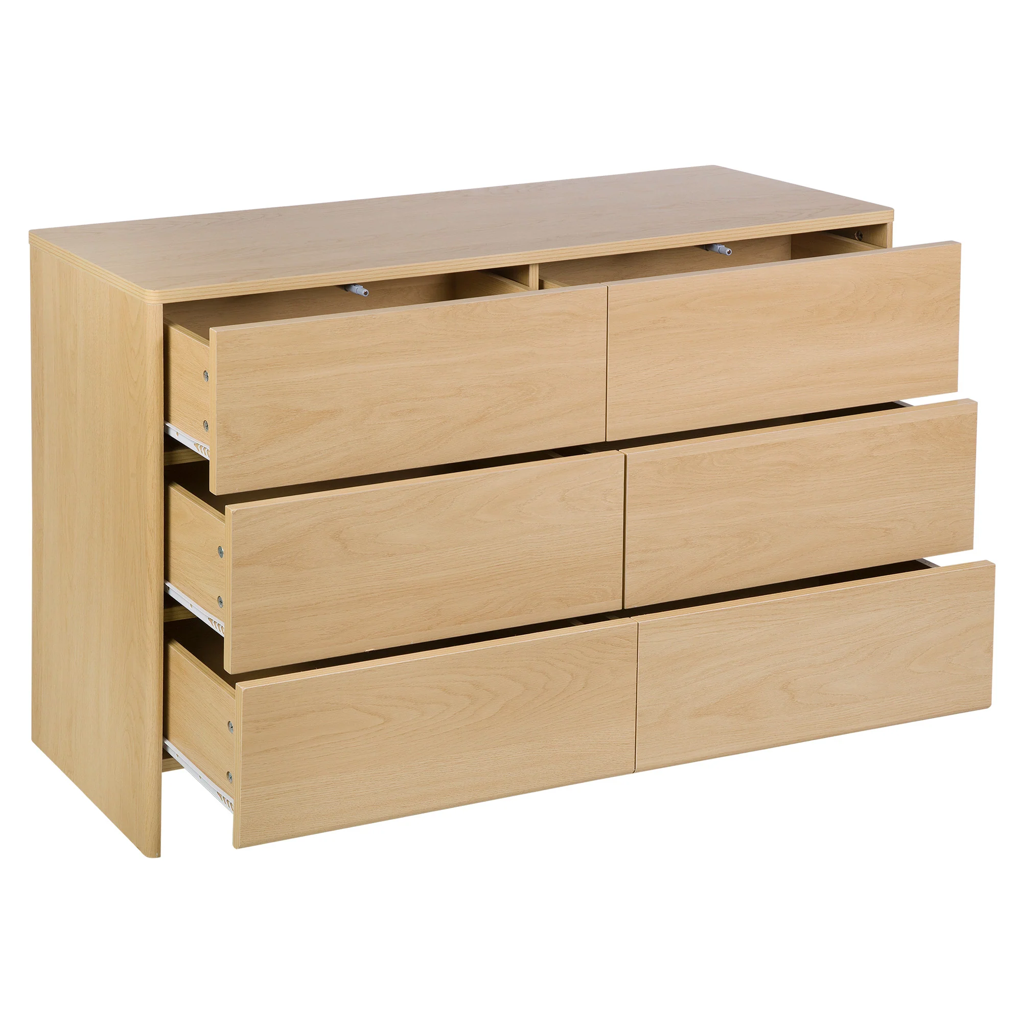 Oxford Chest of 6 Drawers Oak - Image 12