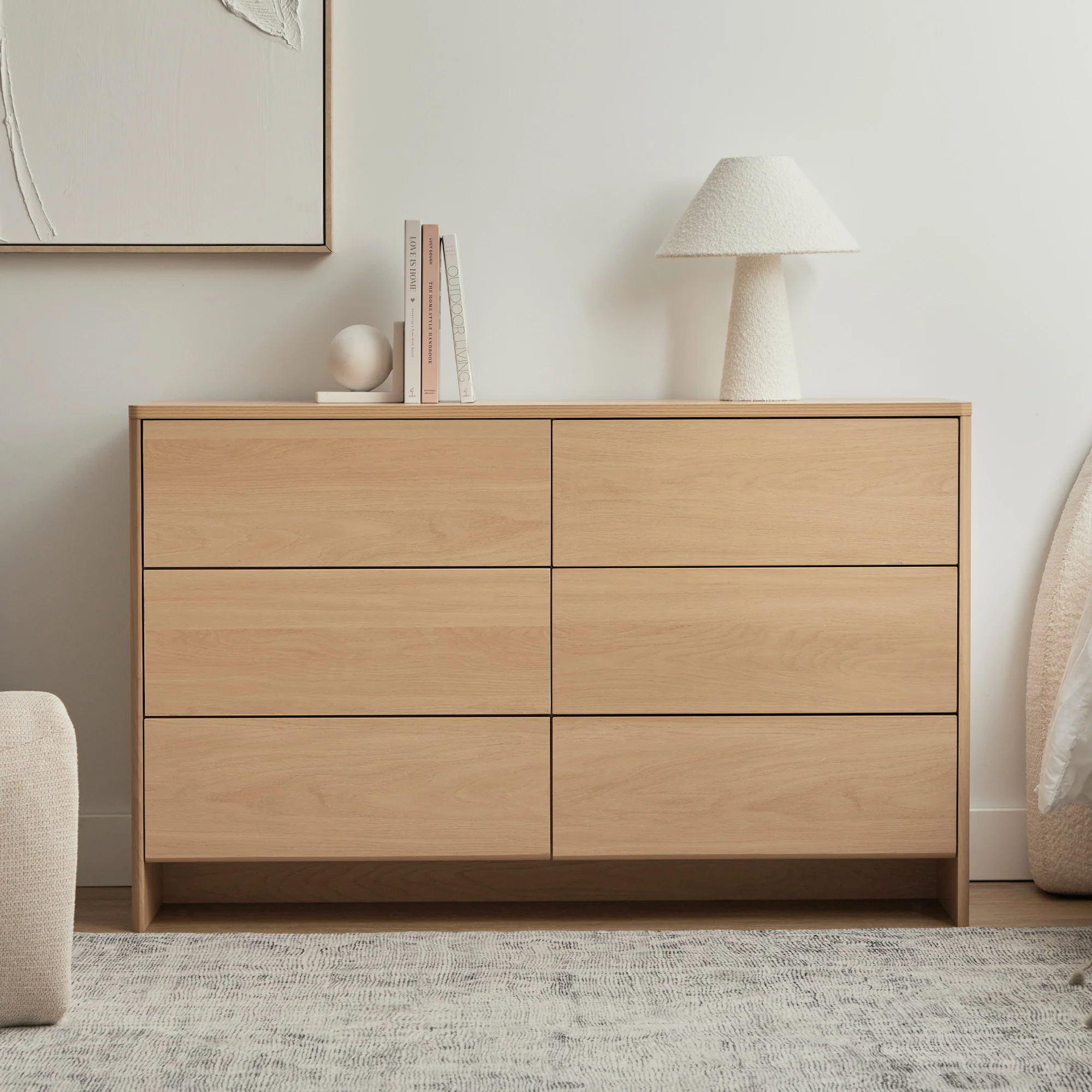Oxford Chest of 6 Drawers Oak - Image 4