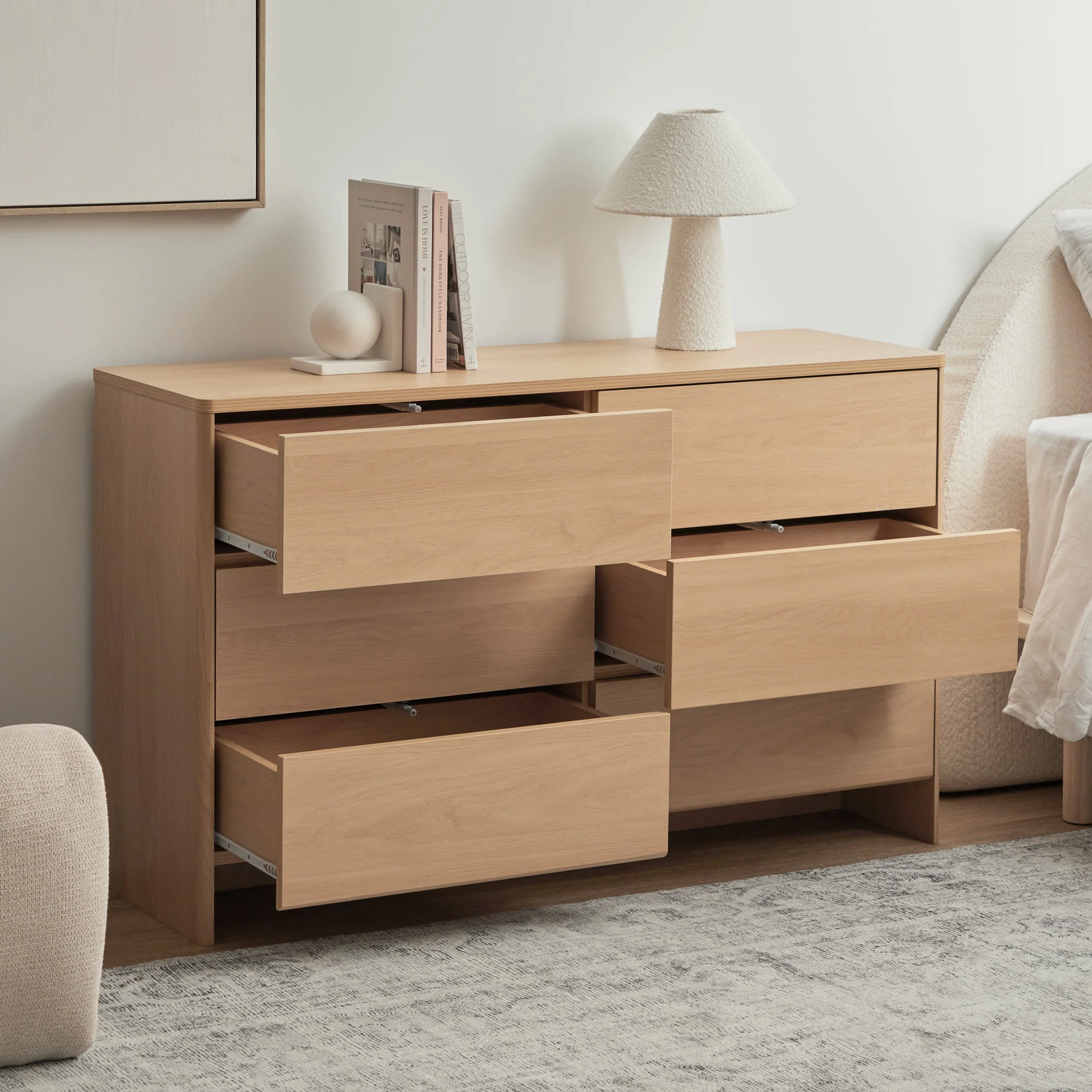 Oxford Chest of 6 Drawers Oak - Image 5