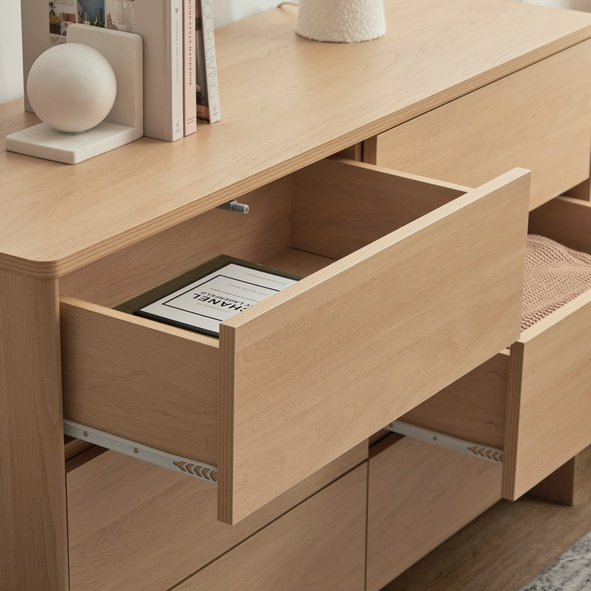 Oxford Chest of 6 Drawers Oak - Image 7