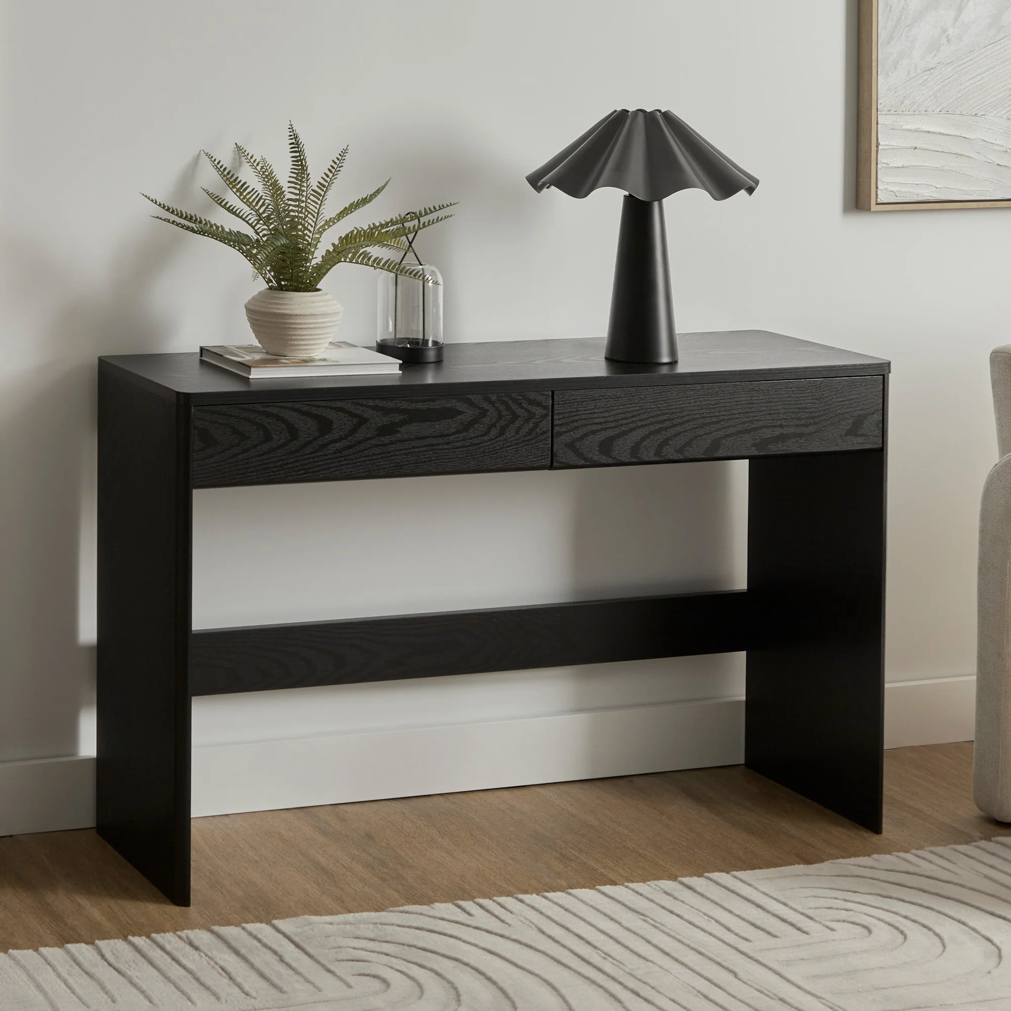 Oxford Console Table Black (120cm)