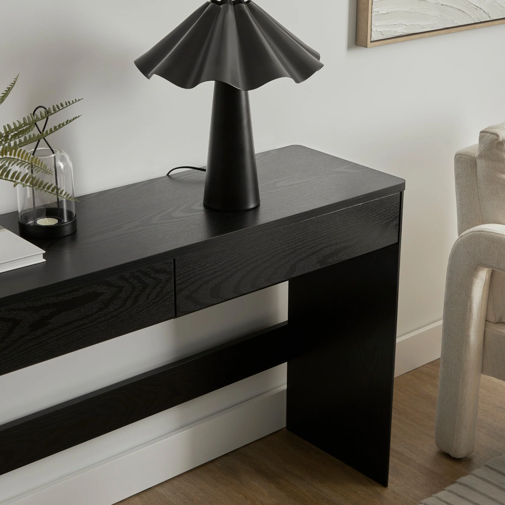 Oxford Console Table Black (120cm) - Image 10