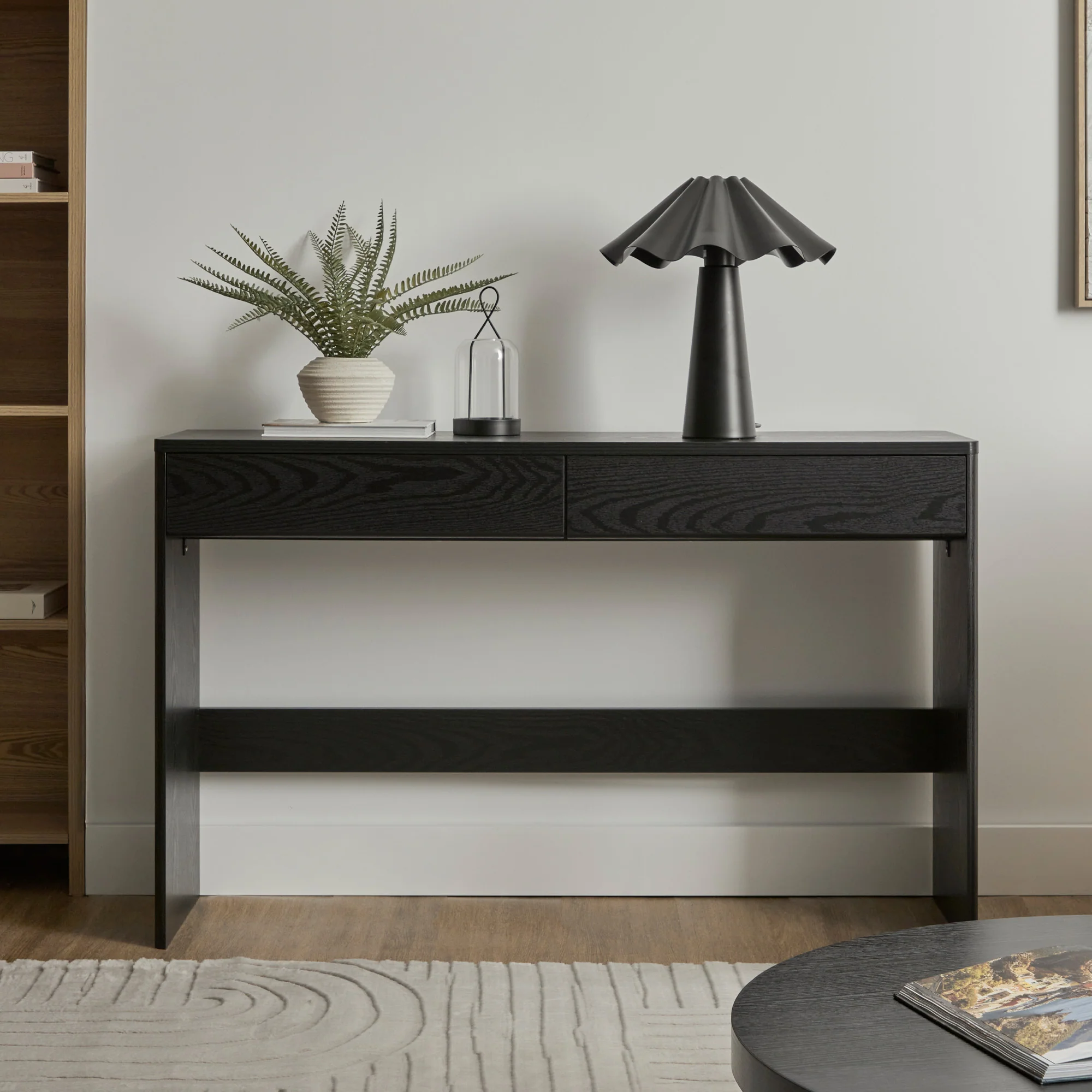 Oxford Console Table Black (120cm) - Image 9
