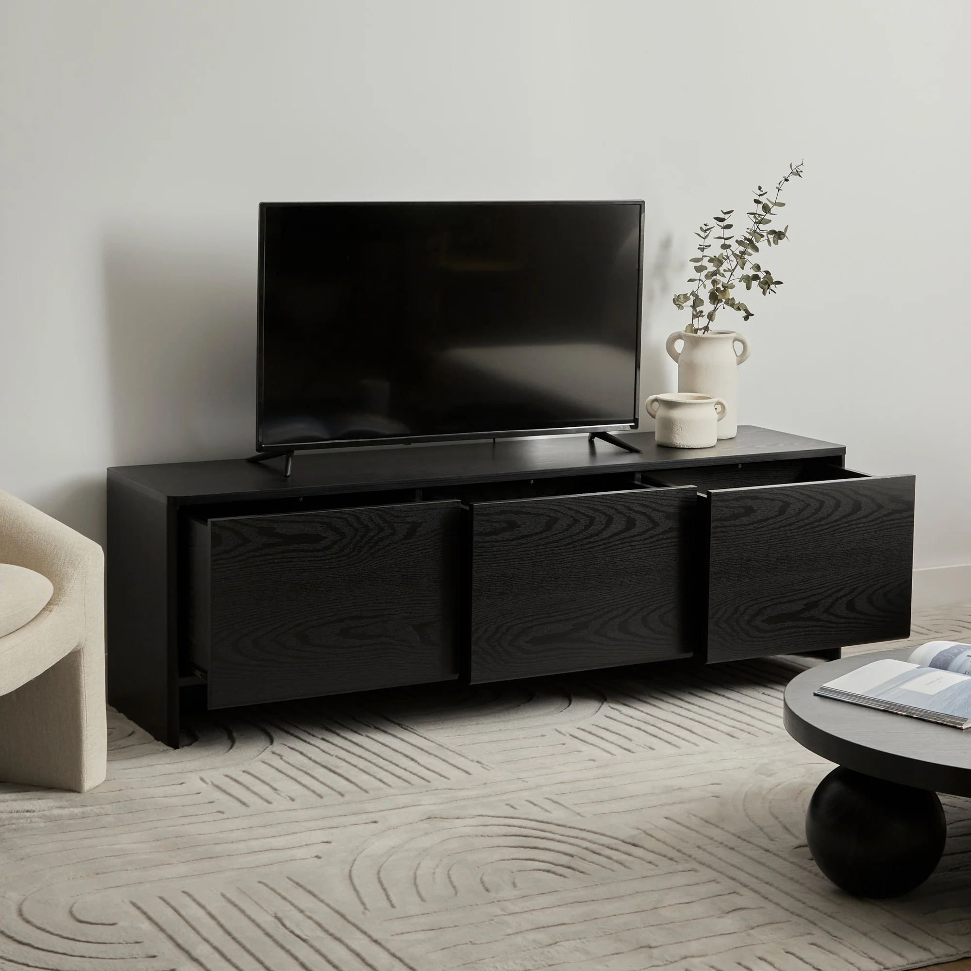 Oxford Entertainment Unit Black (160cm) - Image 5