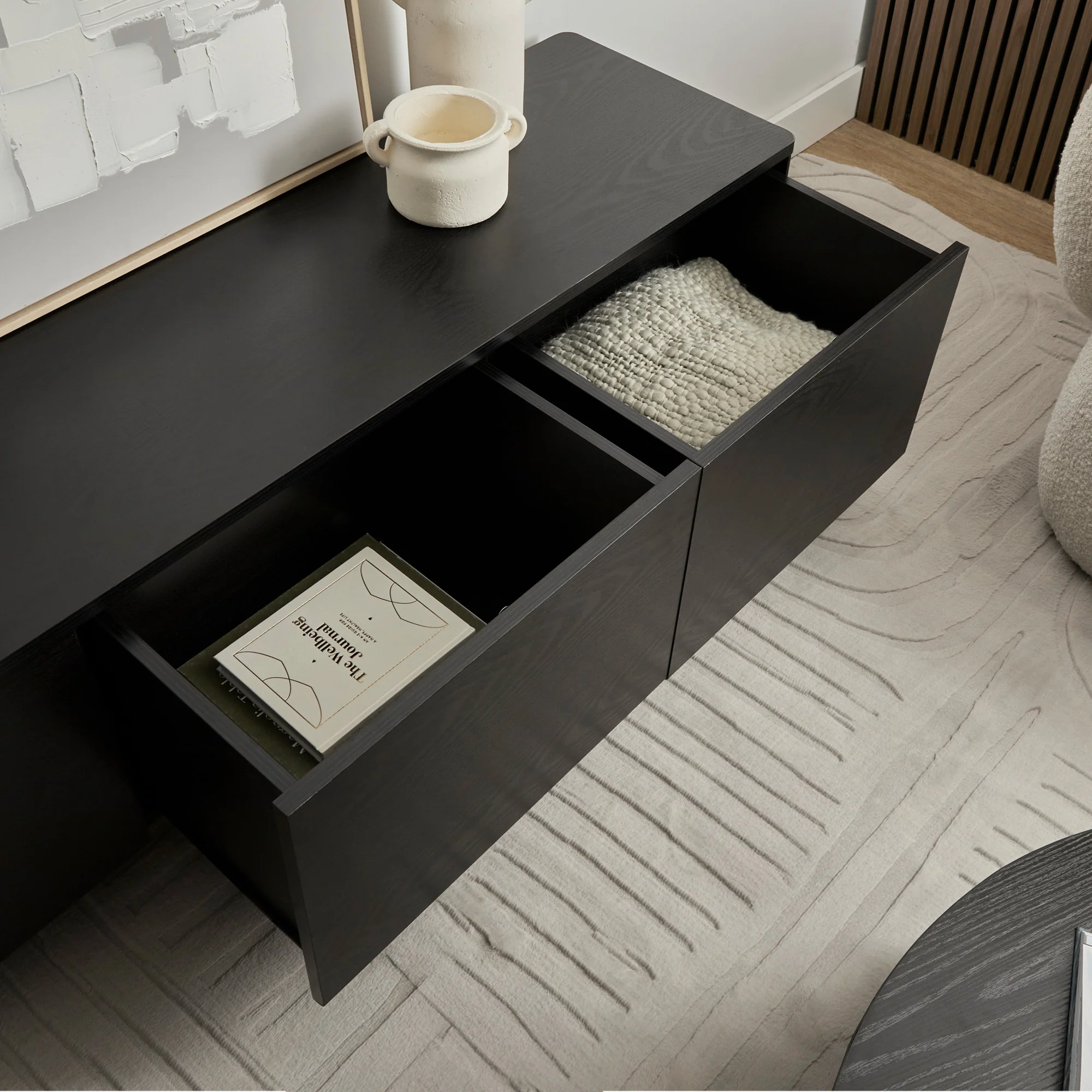 Oxford Entertainment Unit Black (160cm) - Image 8