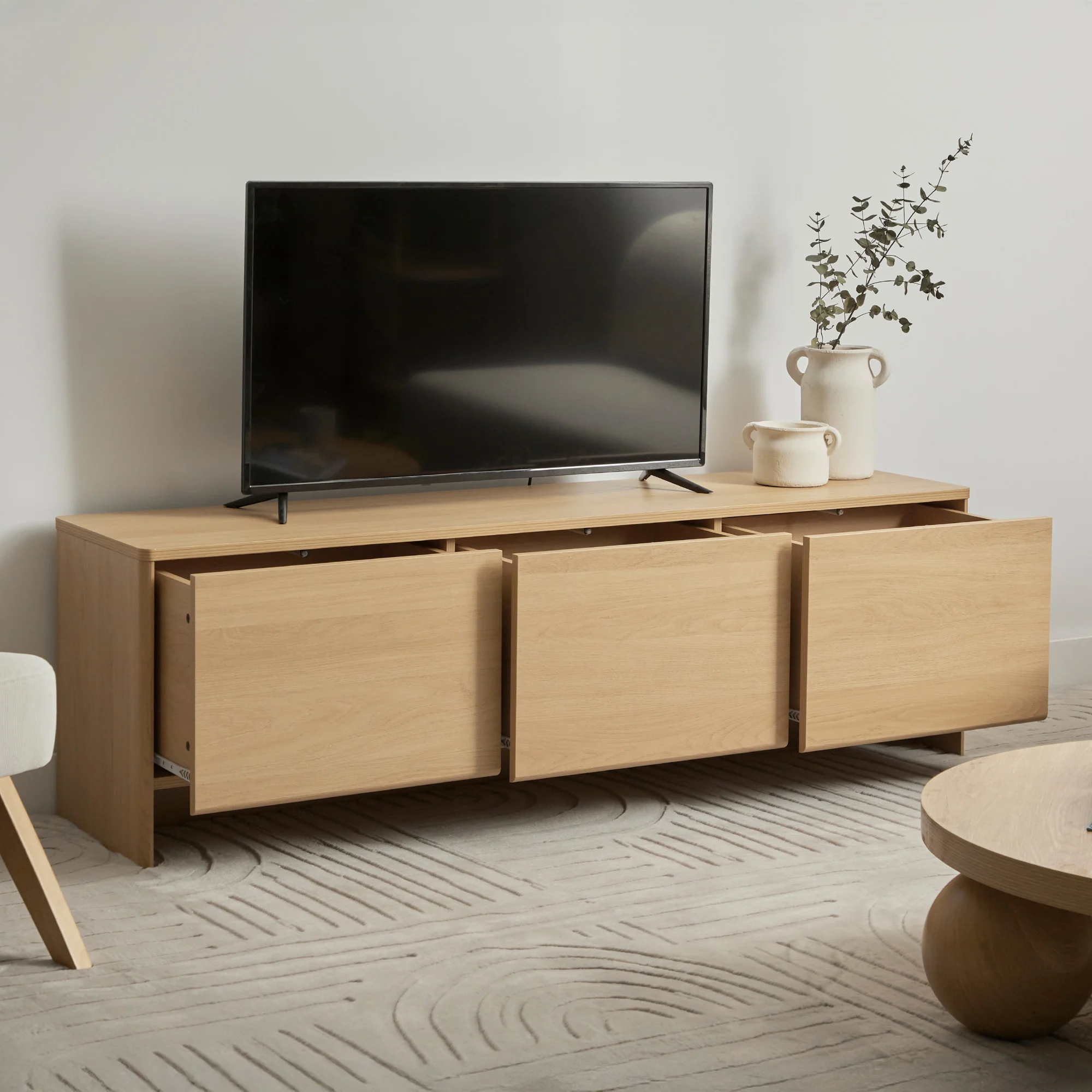 Oxford Entertainment Unit Oak (160cm) - Image 5