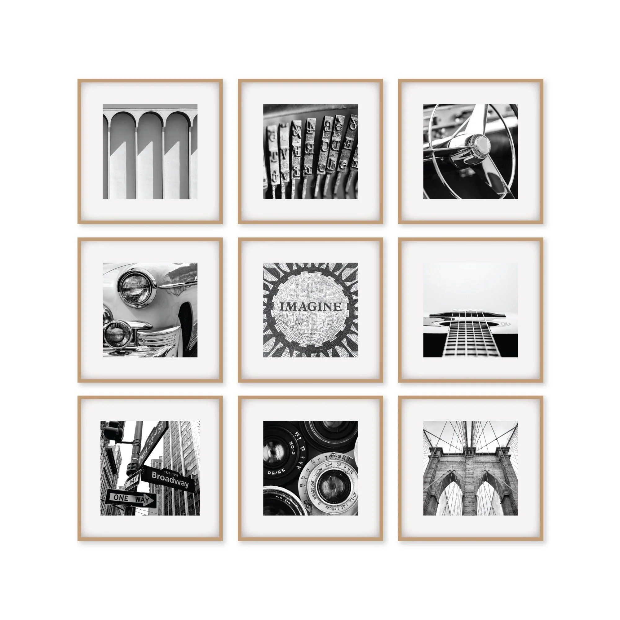 Pack Of 9 Square Frame - Image 7