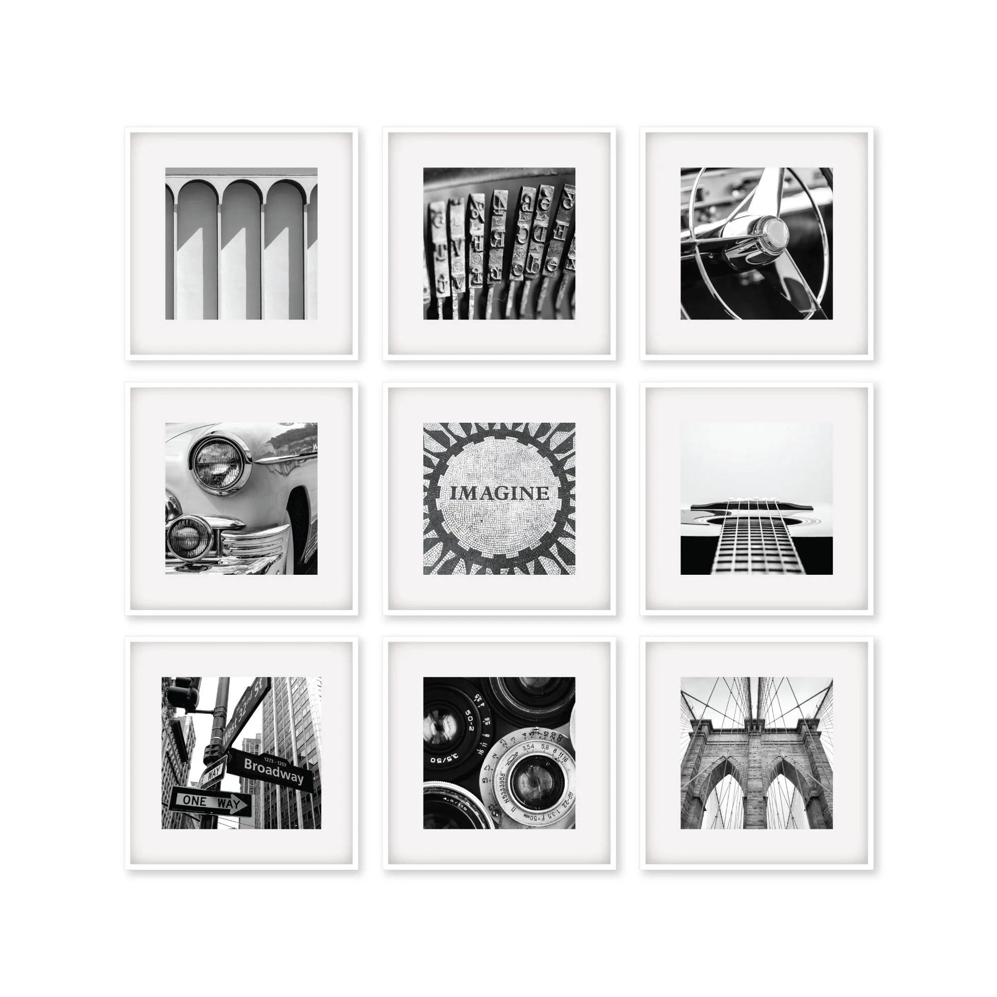 Pack Of 9 Square Frame - Image 9
