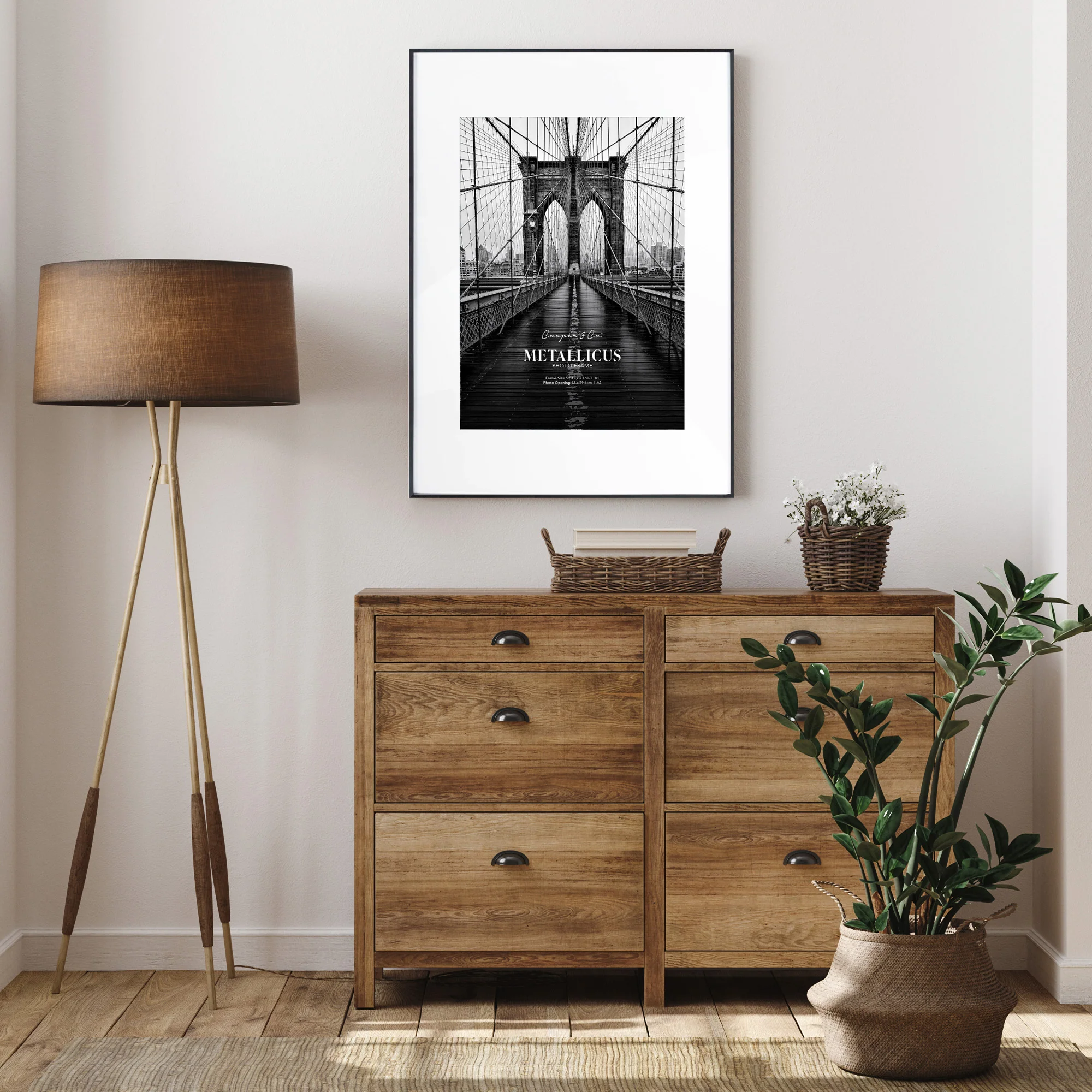 A1 Mat to A2 Premium Metal Photo Frame - Image 2