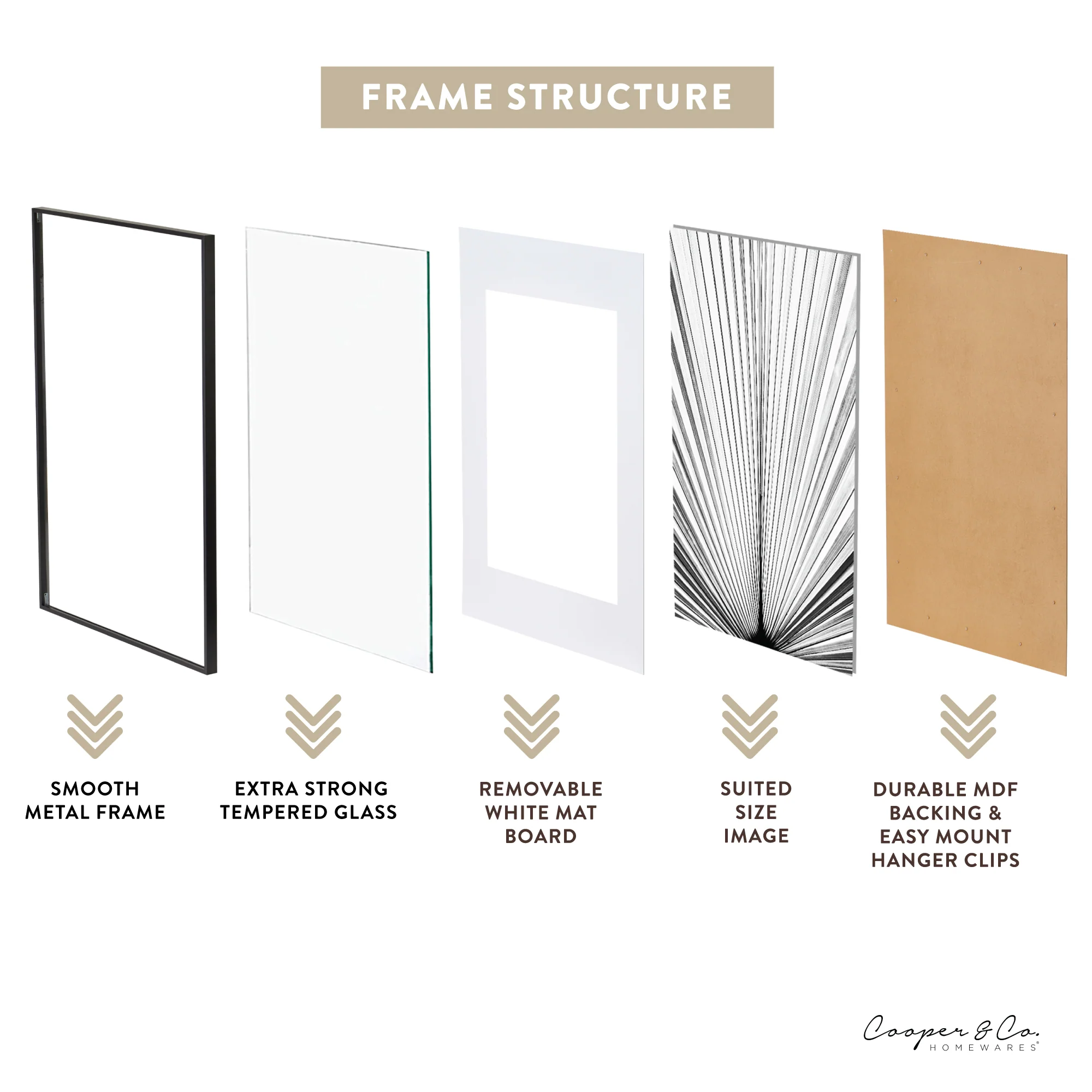 A1 Mat to A2 Premium Metal Photo Frame - Image 3