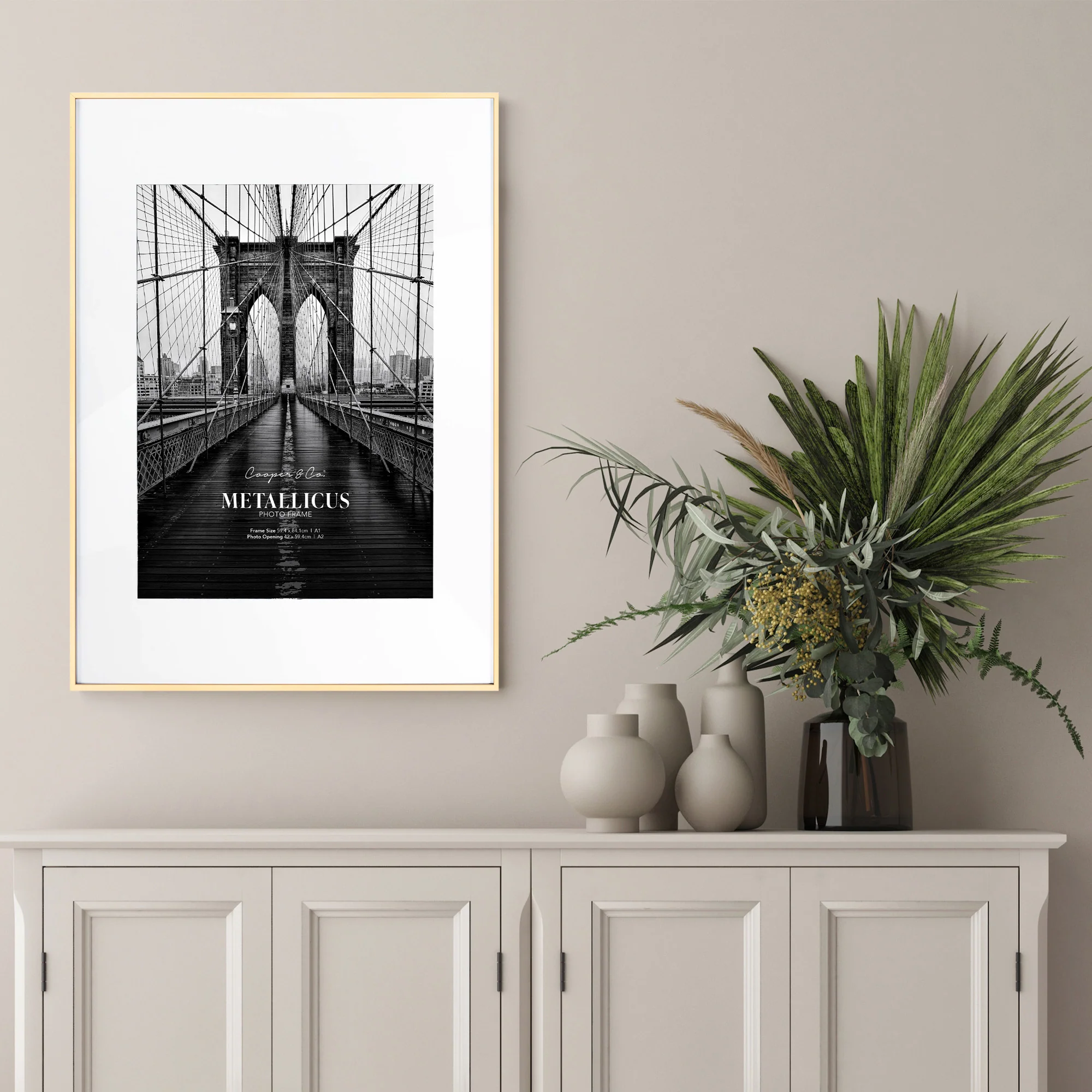 A1 Mat to A2 Premium Metal Photo Frame - Image 8