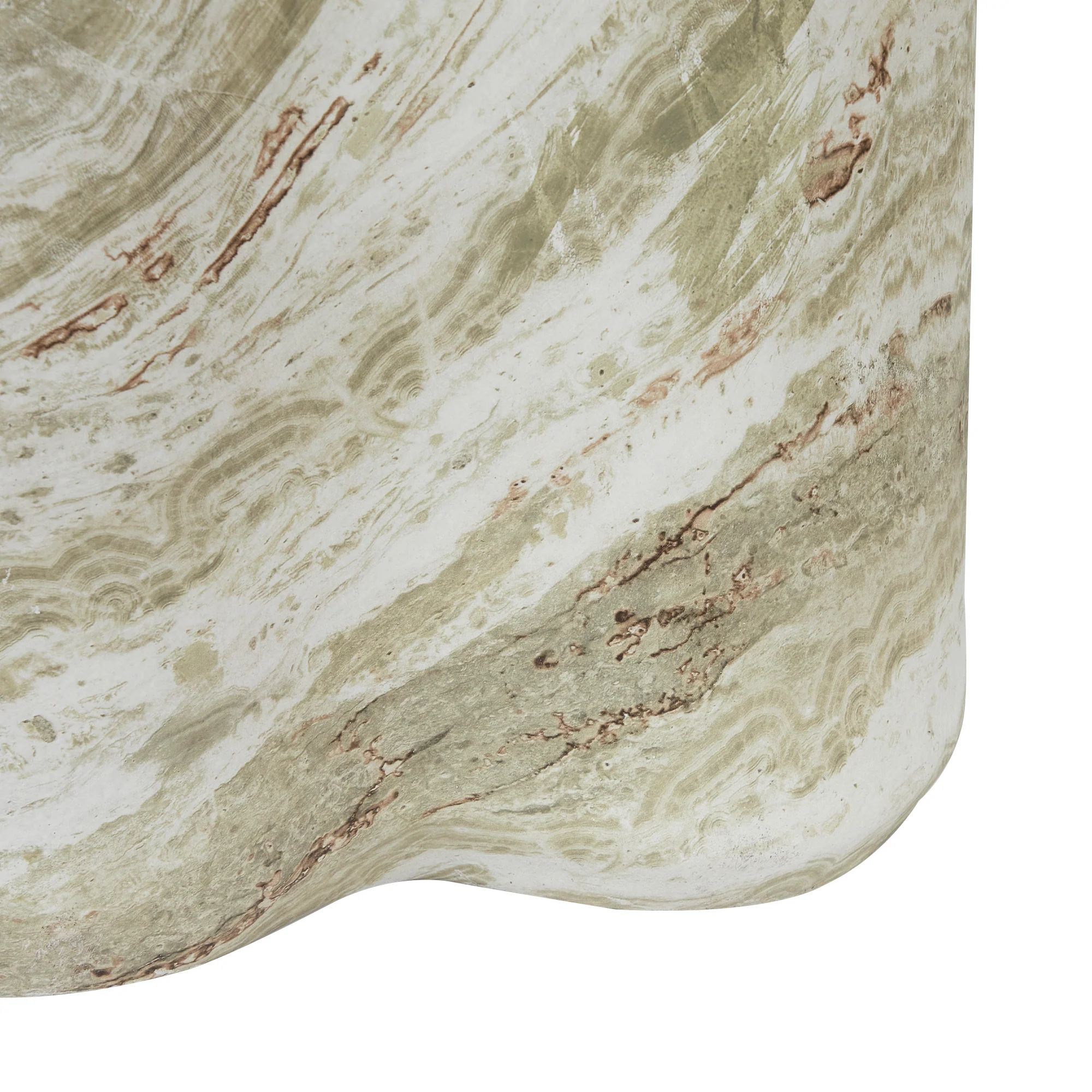 Poppy MgO Side Table Green Marble Look - Image 12