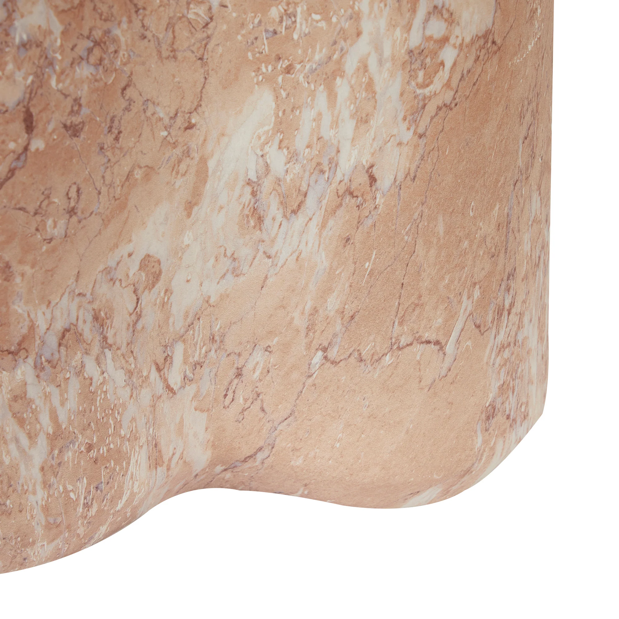 Poppy MgO Side Table Tea Rose Marble Look - Image 12