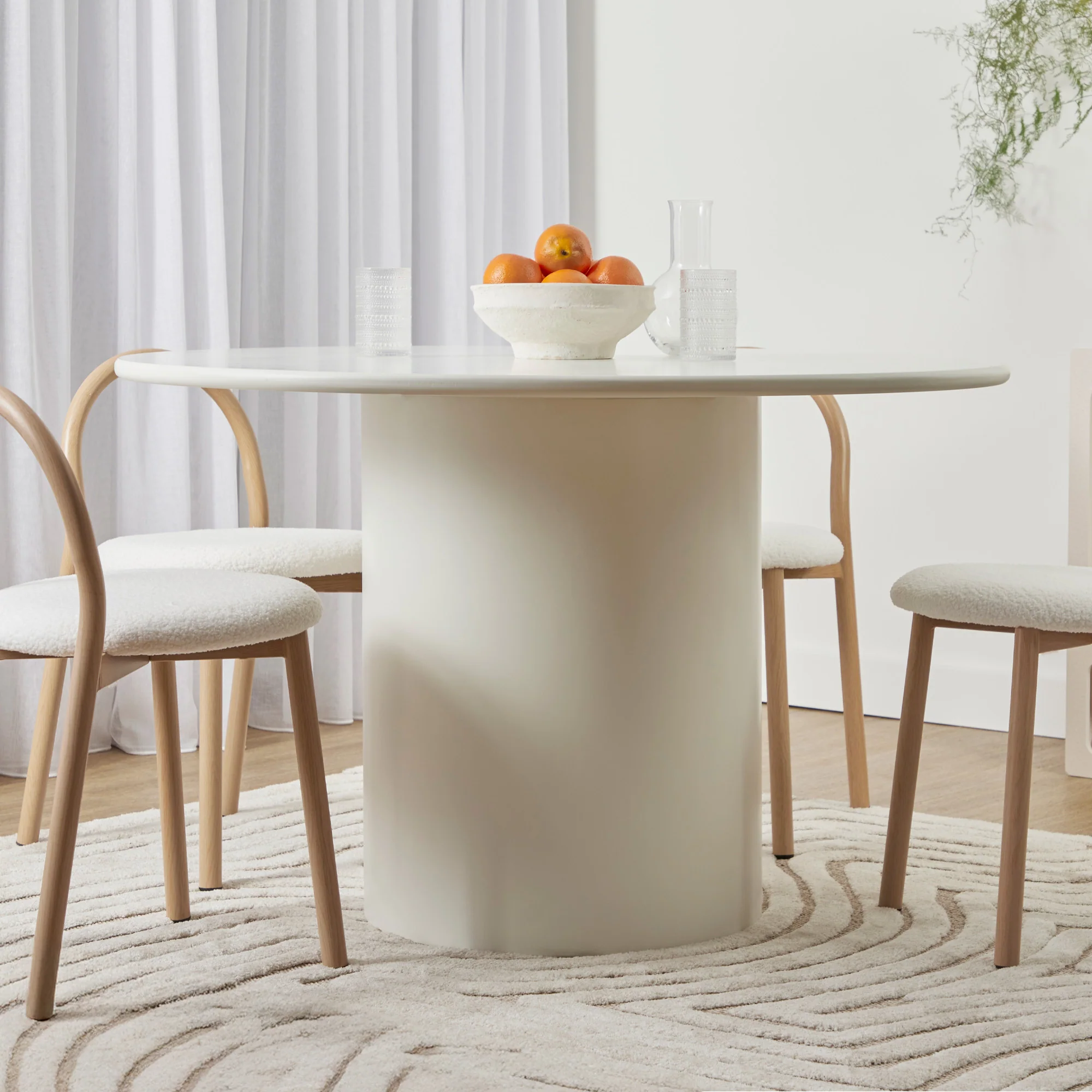 Portobello Dining Table Off-White - Image 6