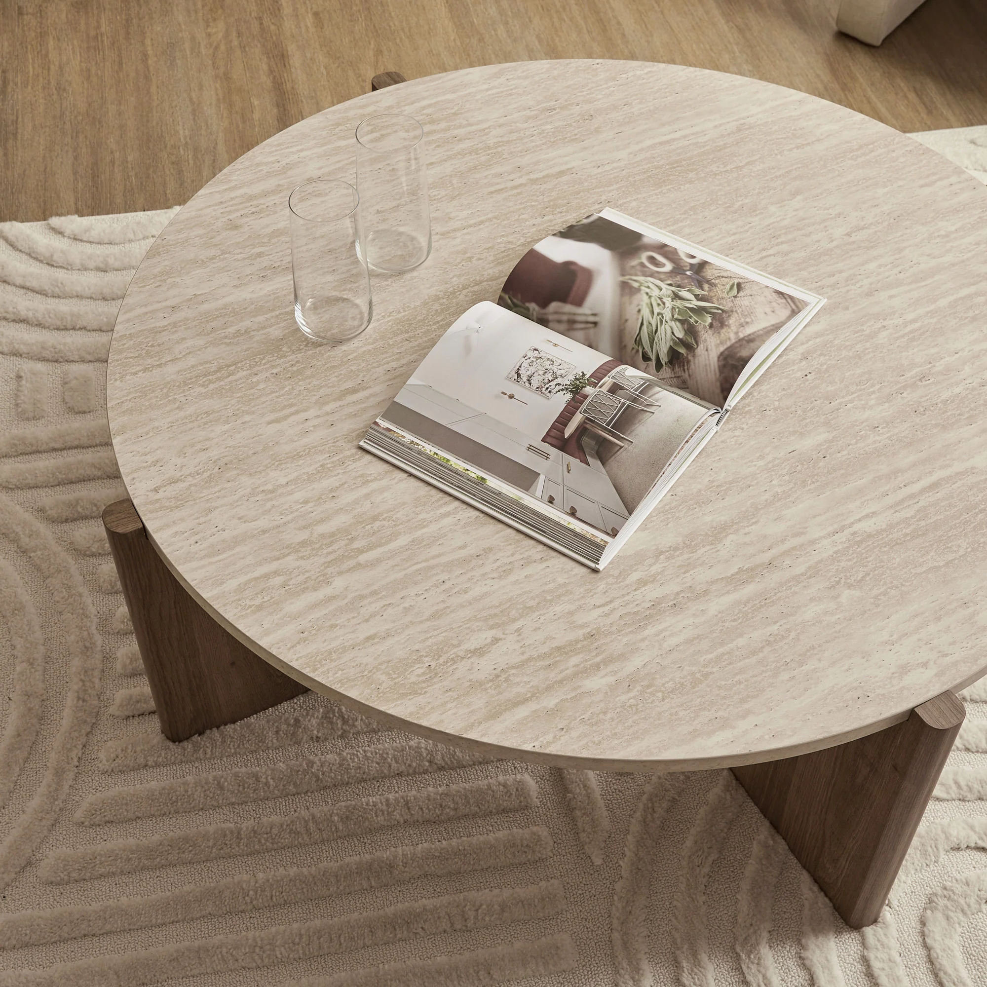 Punto Coffee Table Travertine Look - Image 5