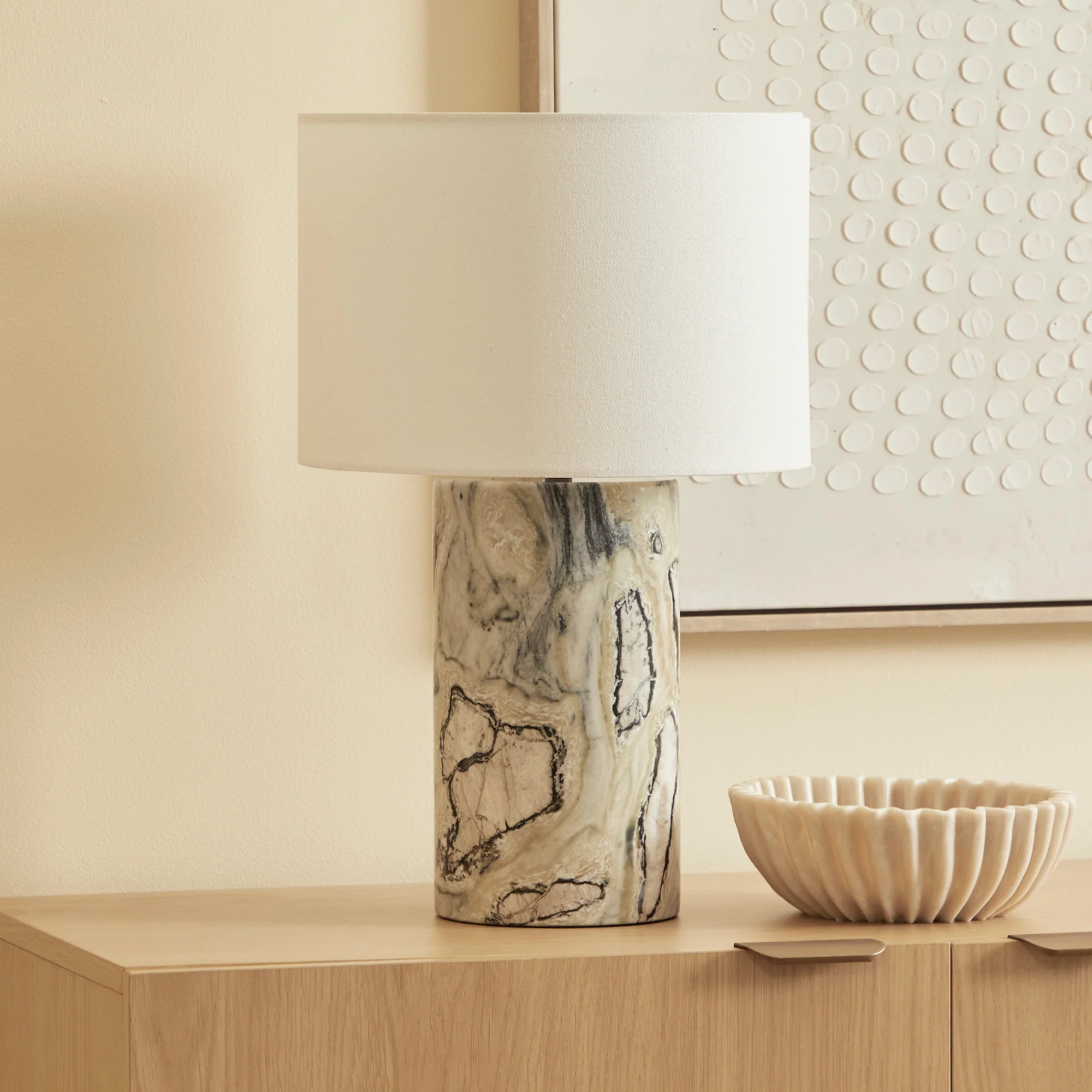 Quinn Marble Table Lamp Jade - Image 2