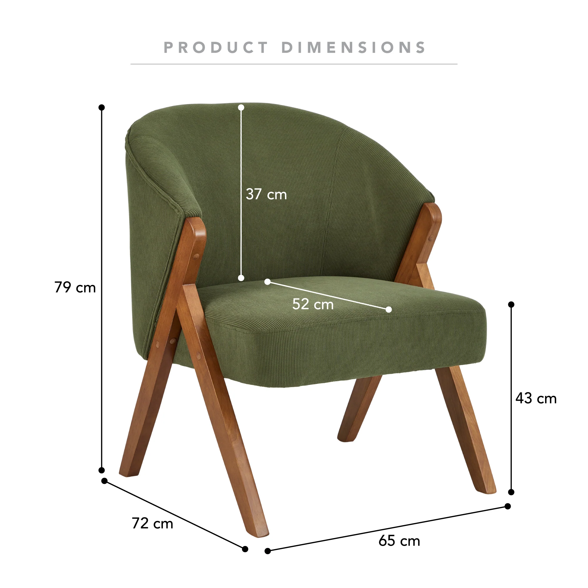 Remy Accent Chair Green - Image 3