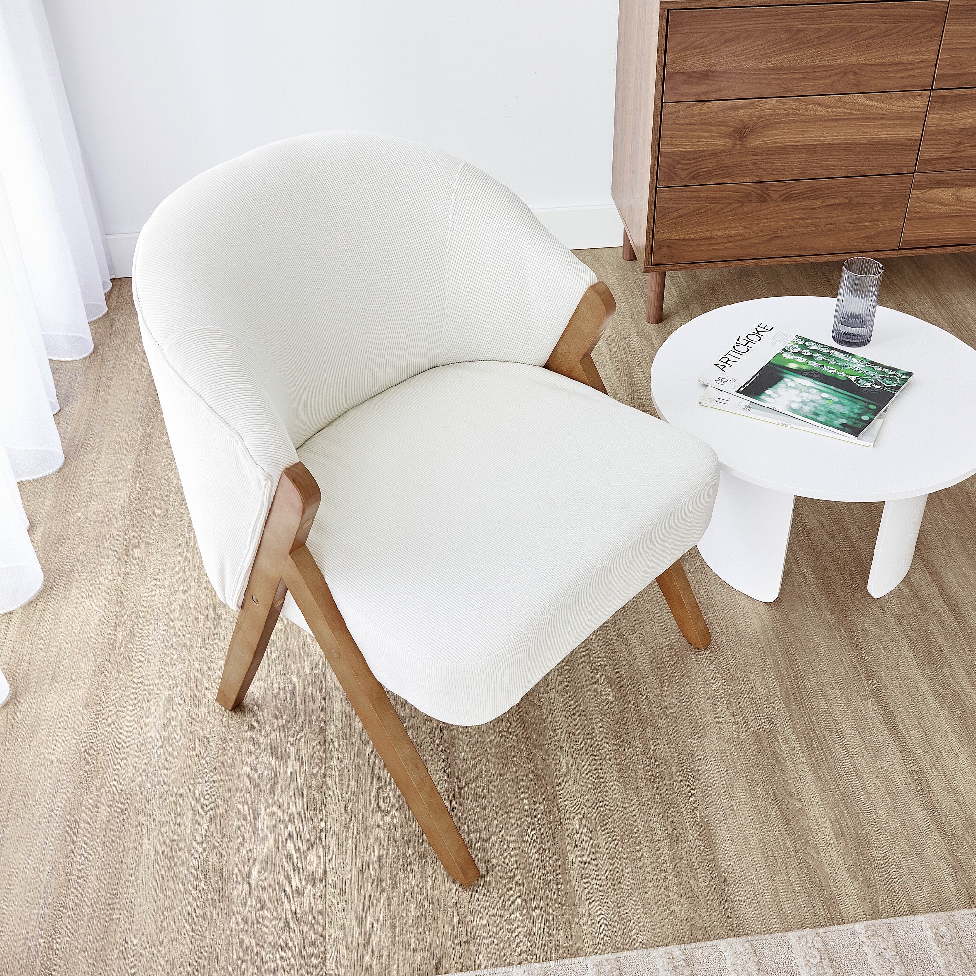 Remy Accent Chair White - Image 4