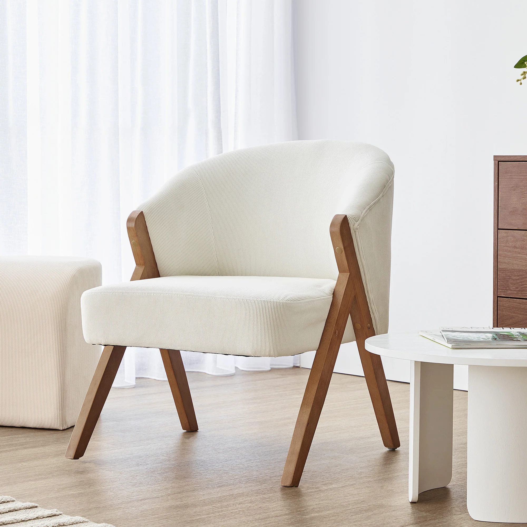 Remy Accent Chair White - Image 6