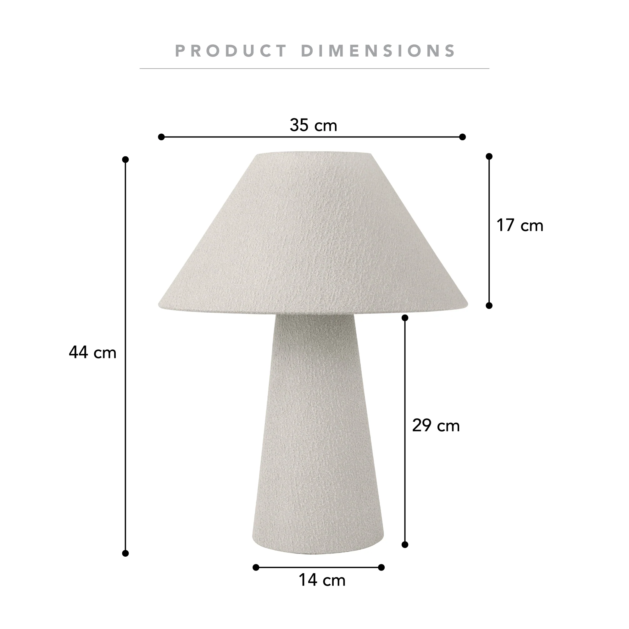 Remy Table Lamp Boucle - Image 3