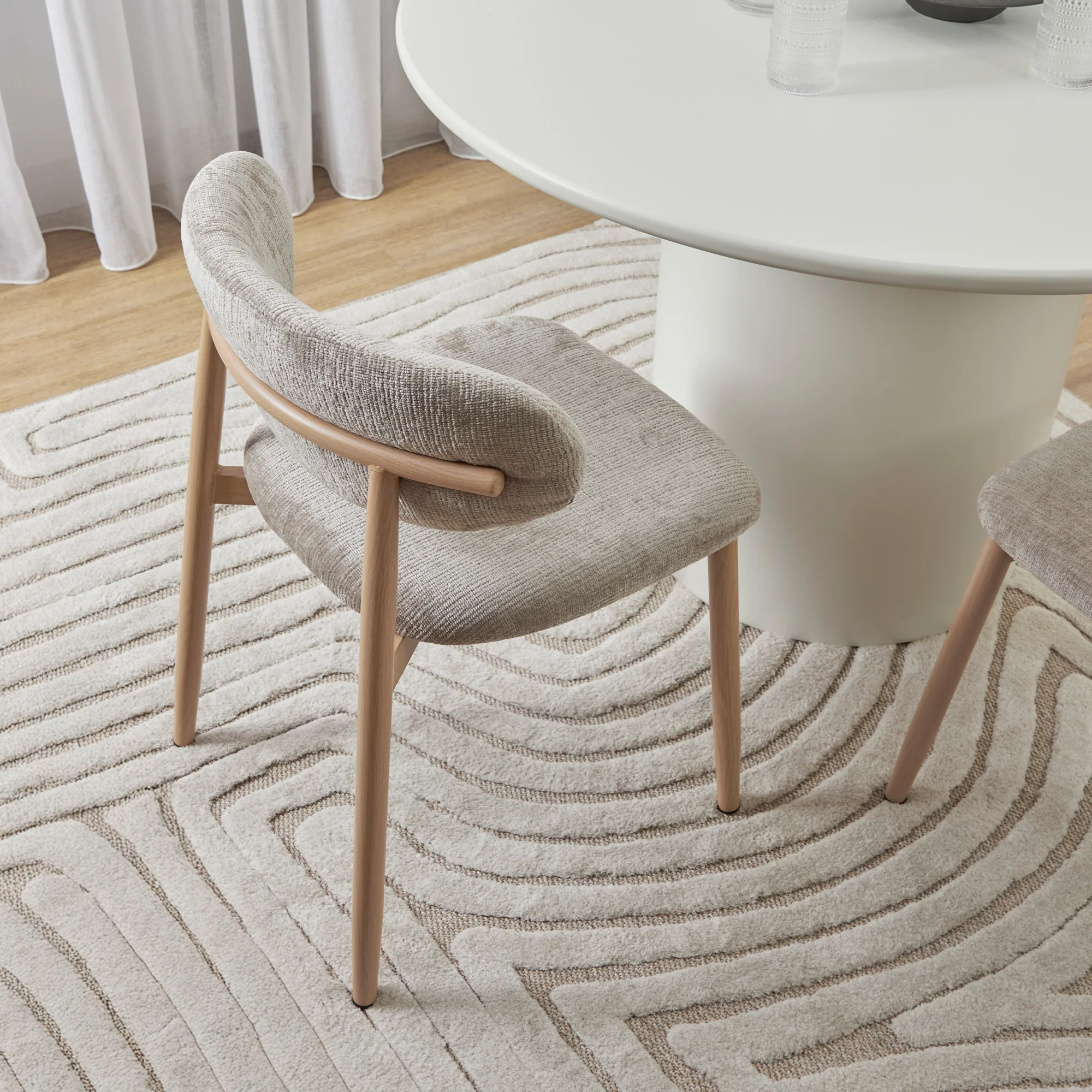 Richmond Set of 2 Dining Chairs Beige - Image 6