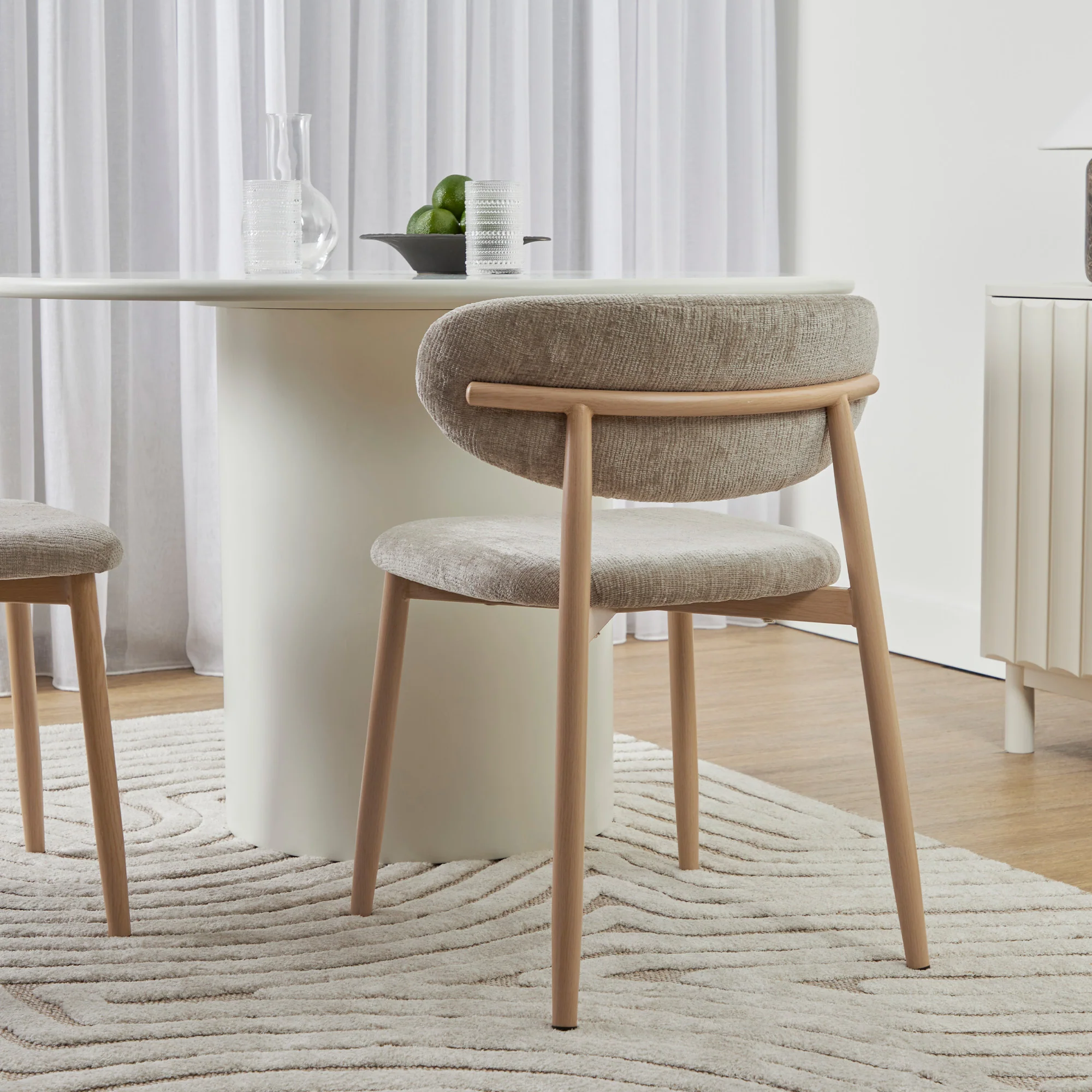 Richmond Set of 2 Dining Chairs Beige - Image 7