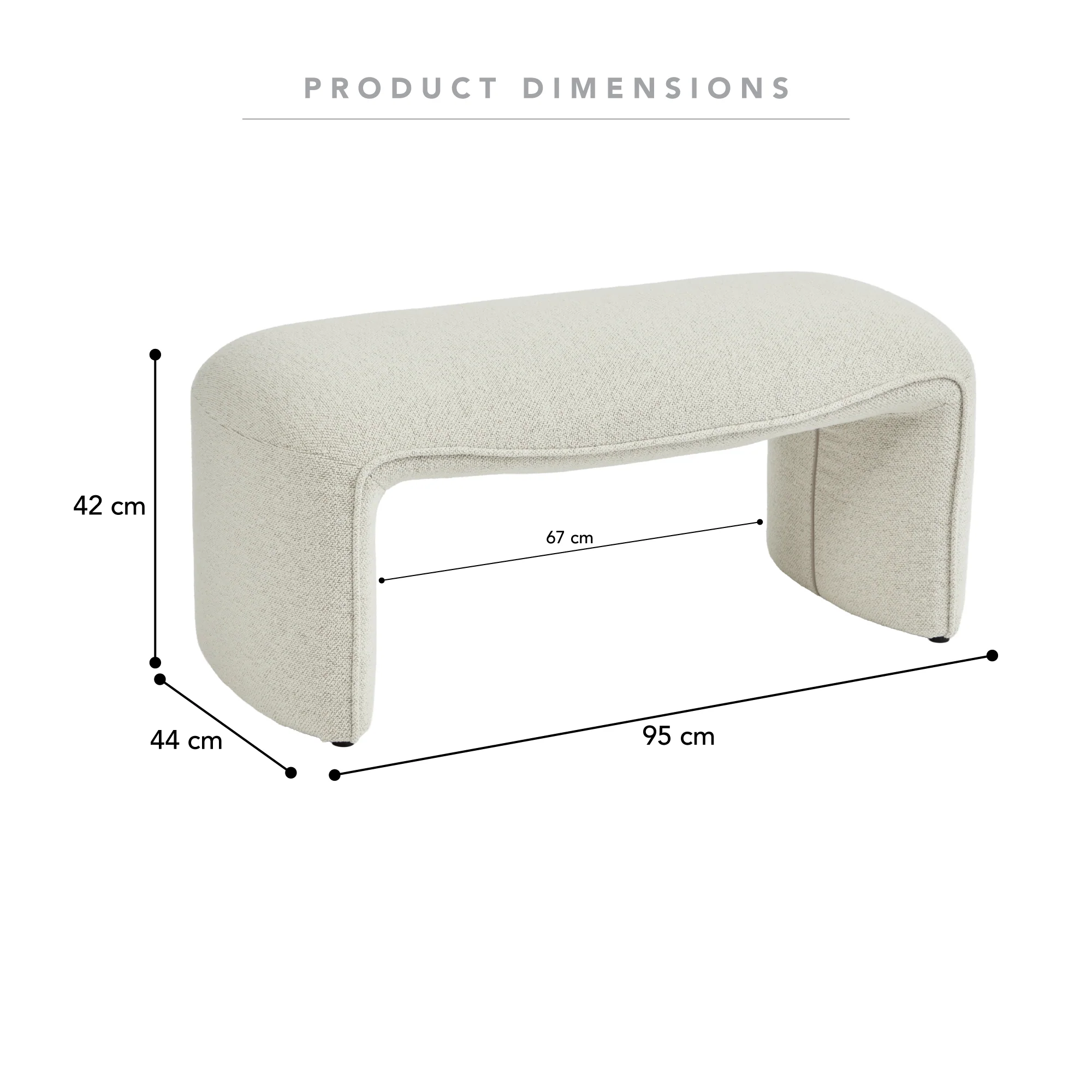 Rosie Ottoman Bench Natural - Image 3
