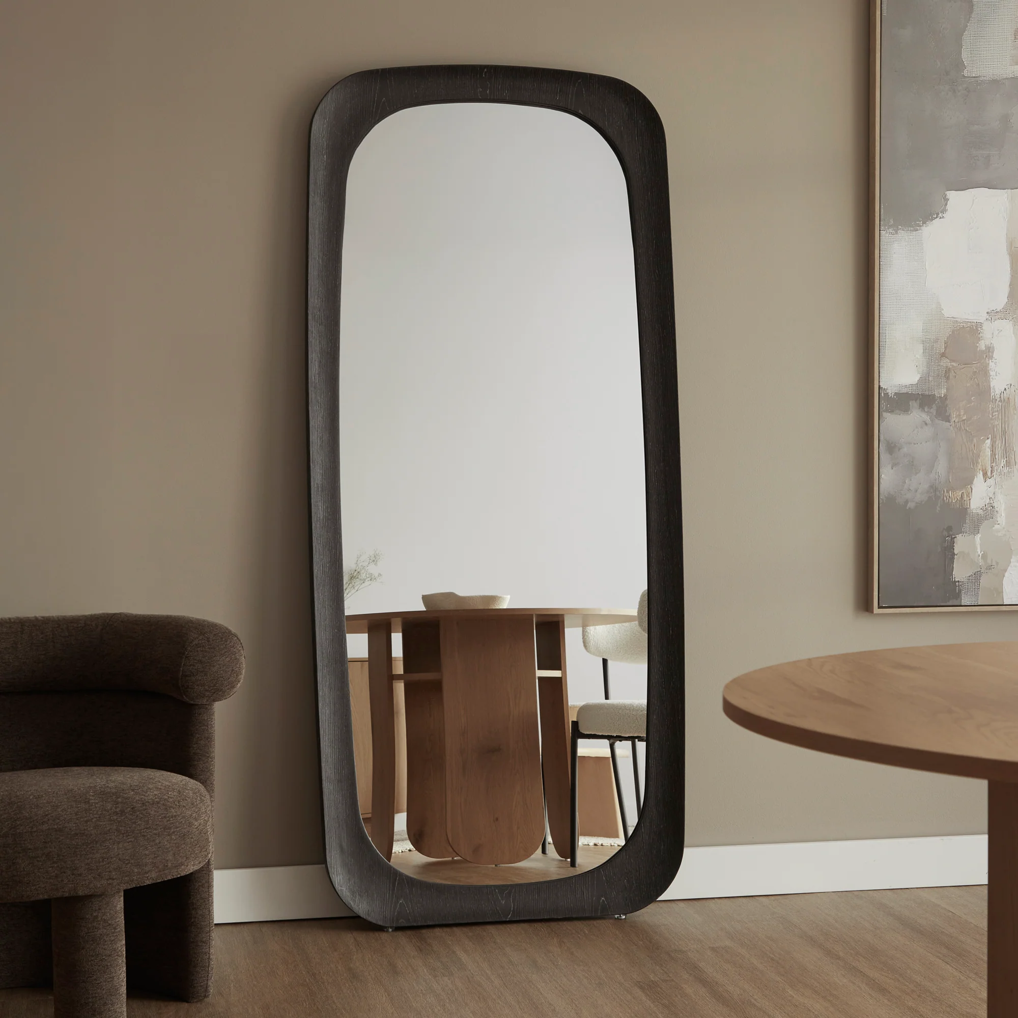 Rue 180cm Rectangle Mirror Black - Image 9
