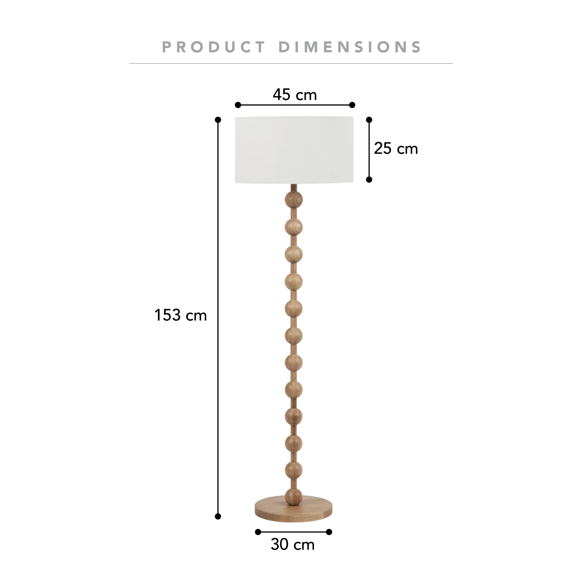 Sadie Floor Lamp Natural - Image 3
