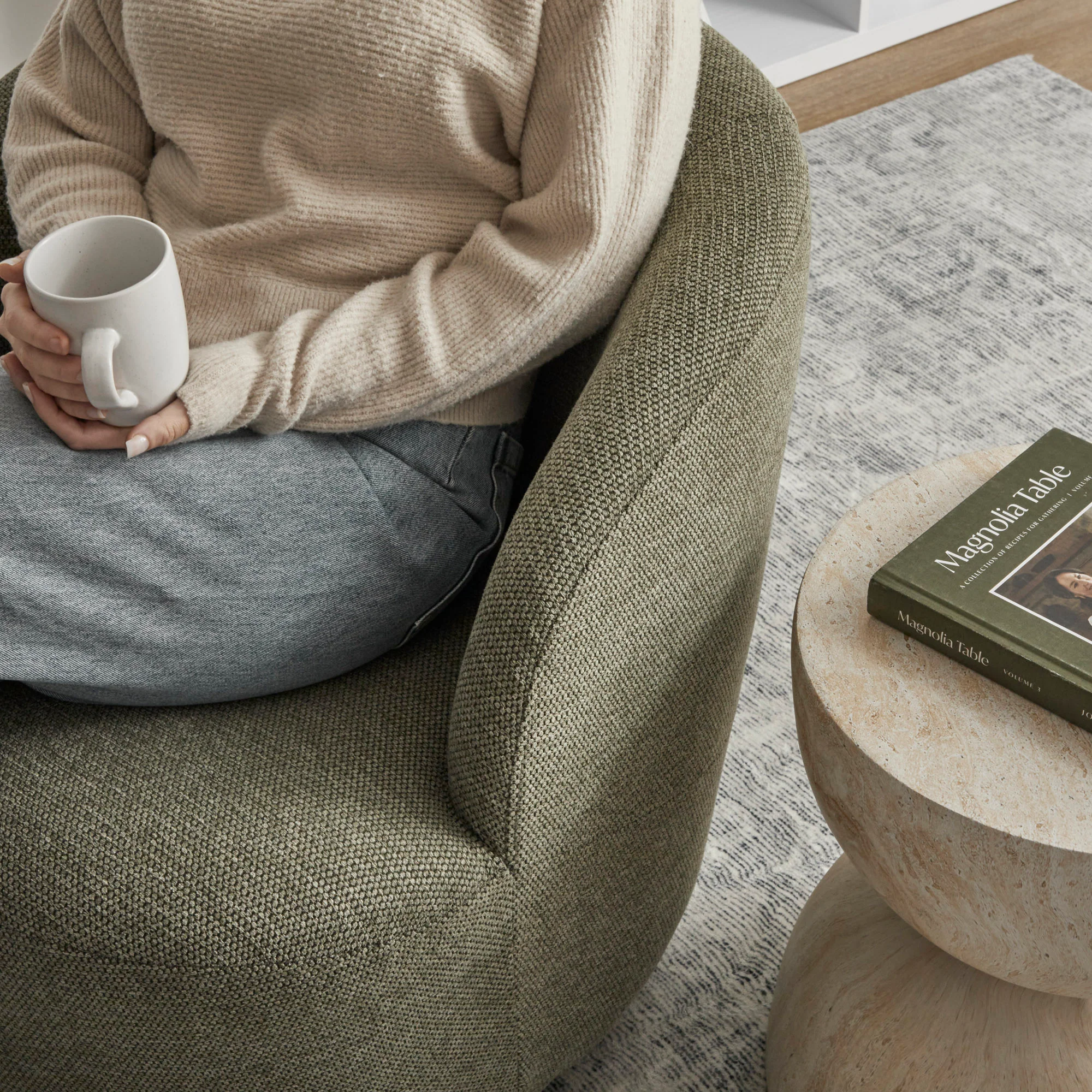 Sadie Swivel Armchair Green - Image 4
