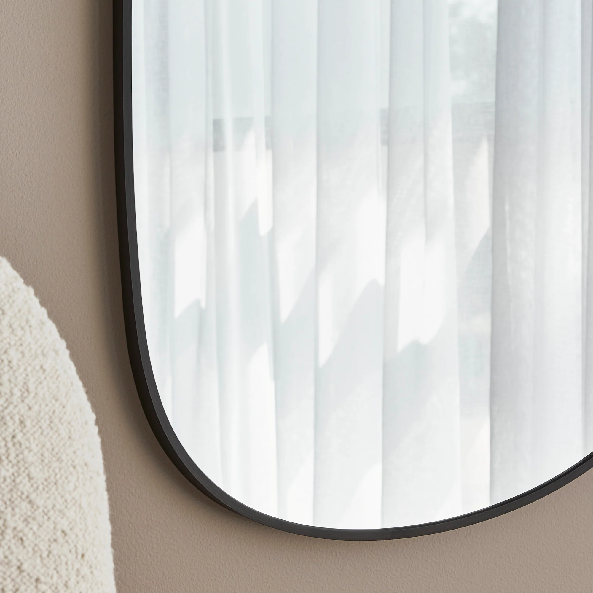 Sage 110cm Organic Mirror Black - Image 5