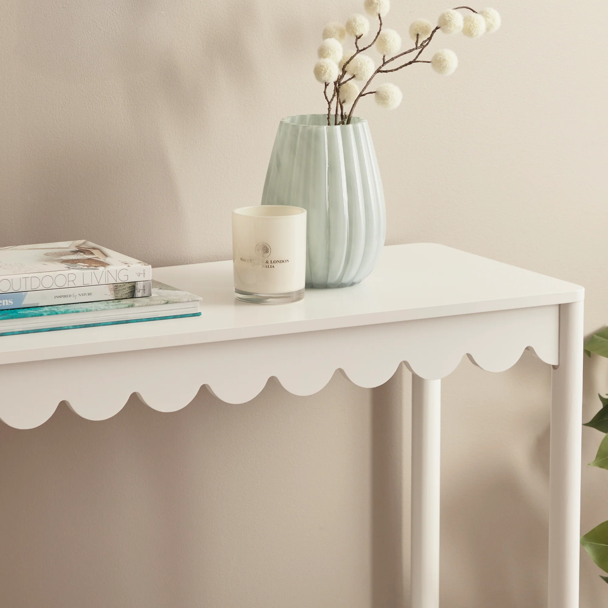 Sally Console Table White (100cm) - Image 4