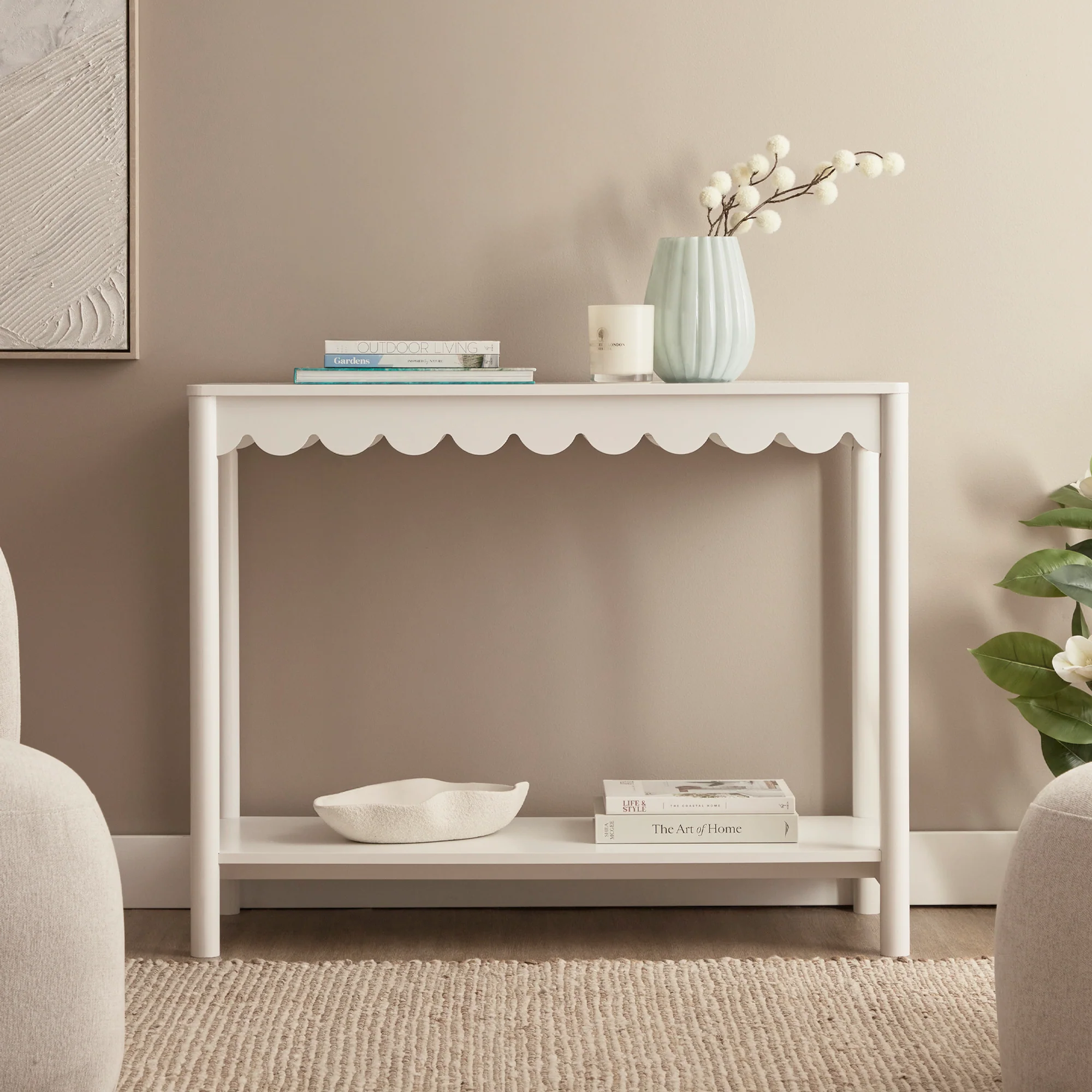 Sally Console Table White (100cm) - Image 5