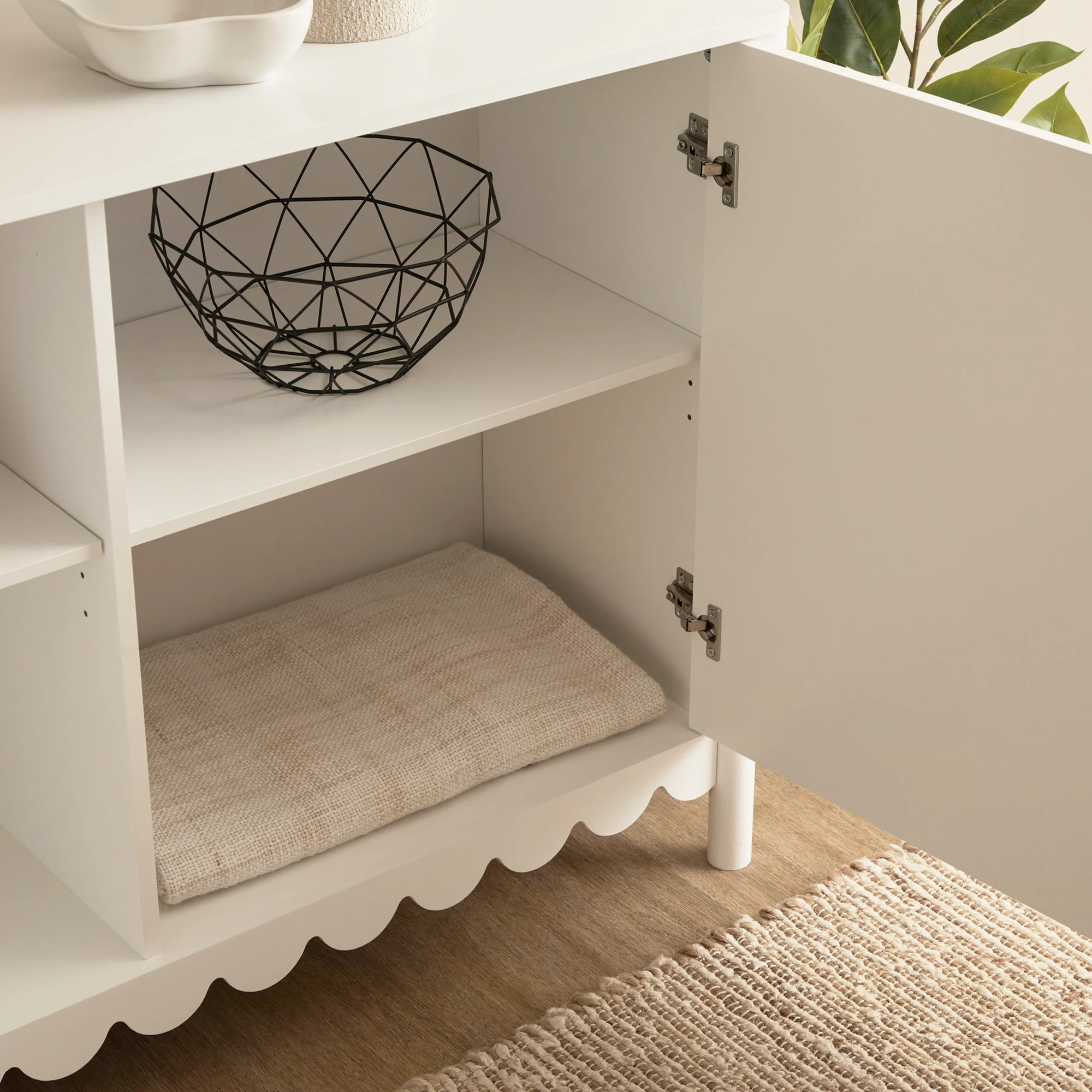 Sally Buffet White (120cm) - Image 9